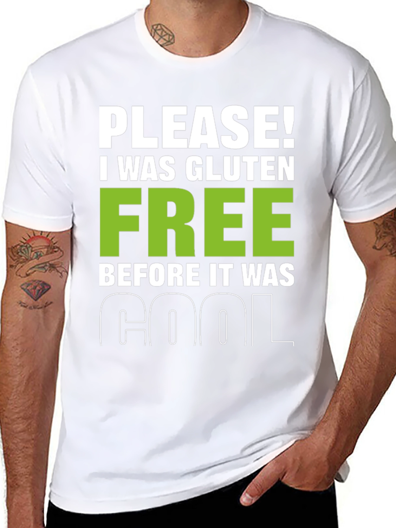 Black Gluten Free Before It Was Cool T-Shirt view 8