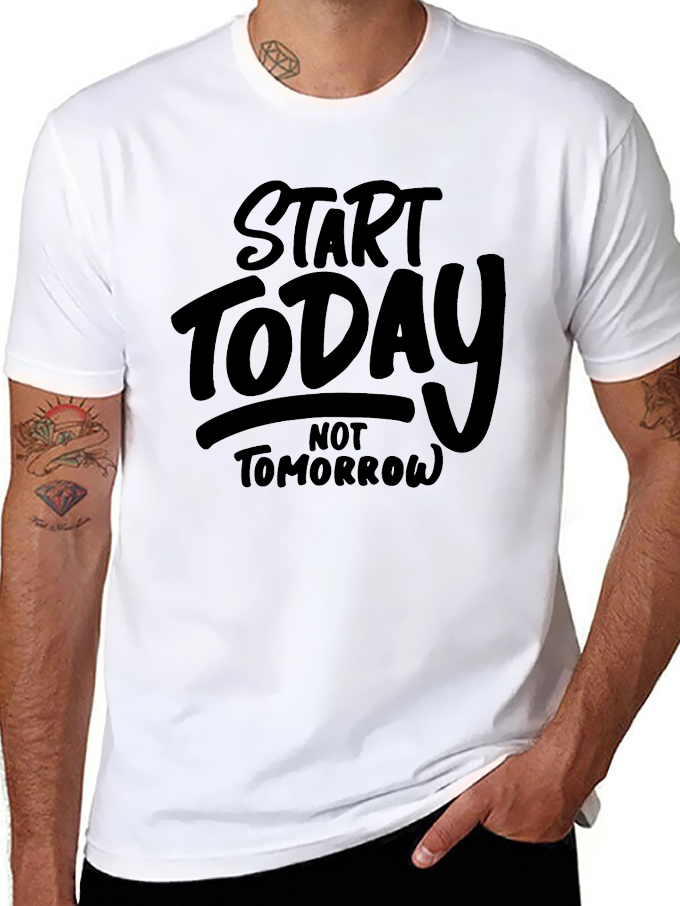 Black Start Today Black Graphic T-Shirt view 8