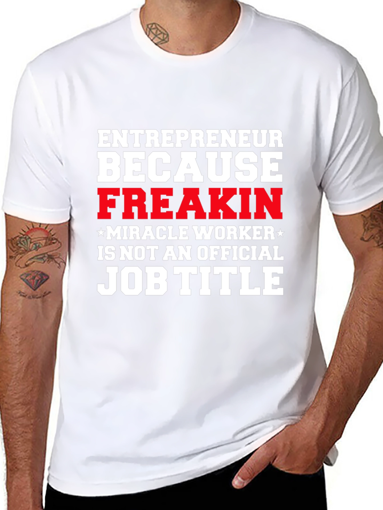 Black Entrepreneur Funny Job Title T-Shirt view 8