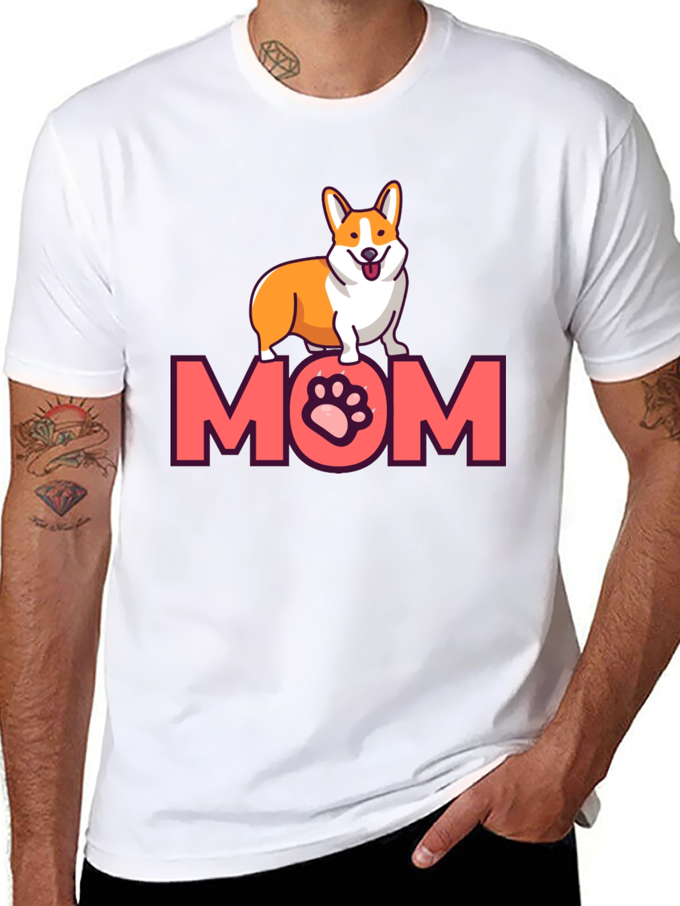 Black Corgi Mom T-Shirt - Cute Dog Lover Tee view 8
