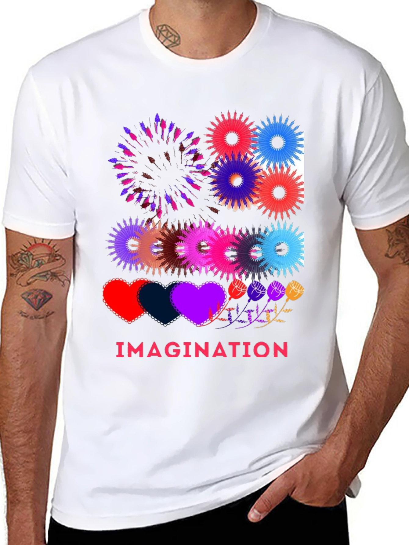 Black Imagination Graphic T-Shirt view 8