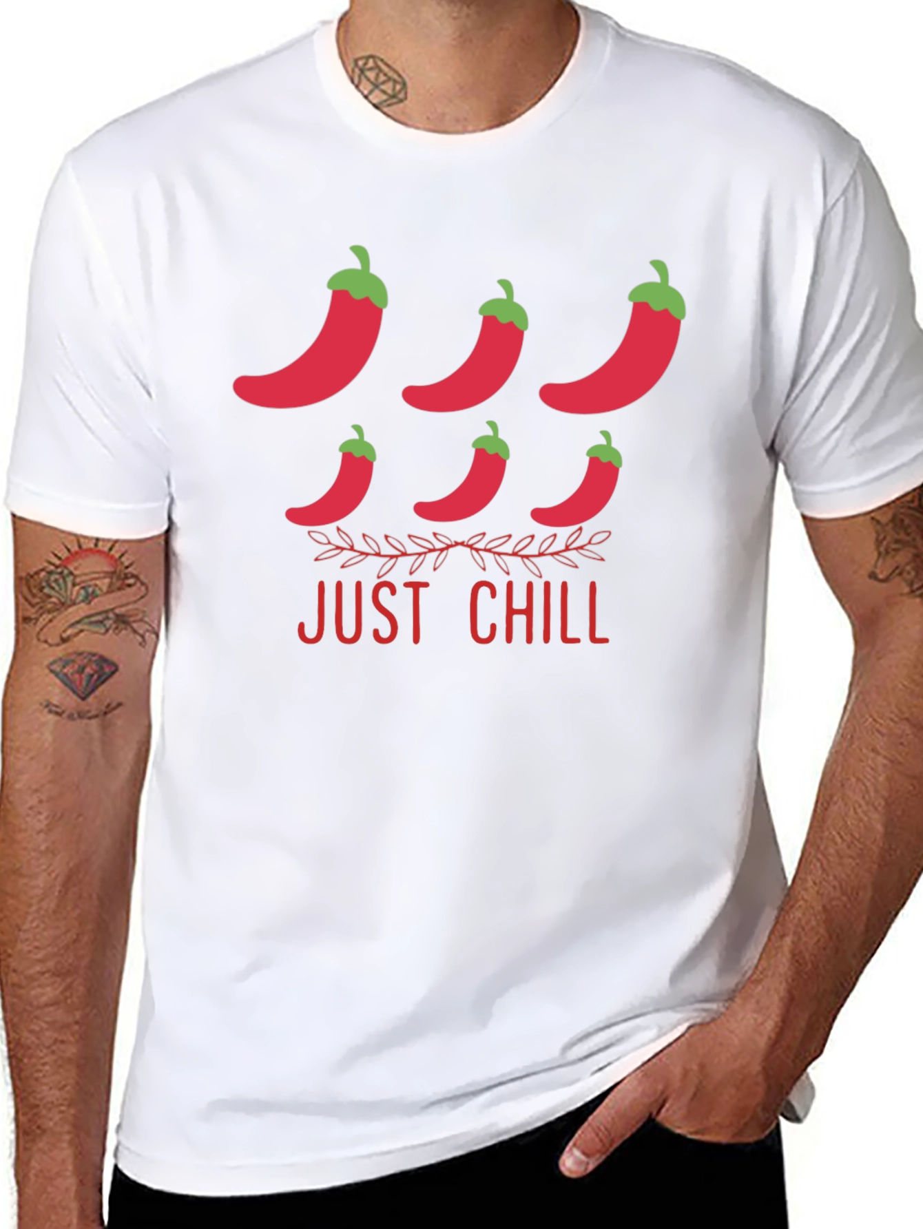 Just Chill Pepper Graphic Tee - 8