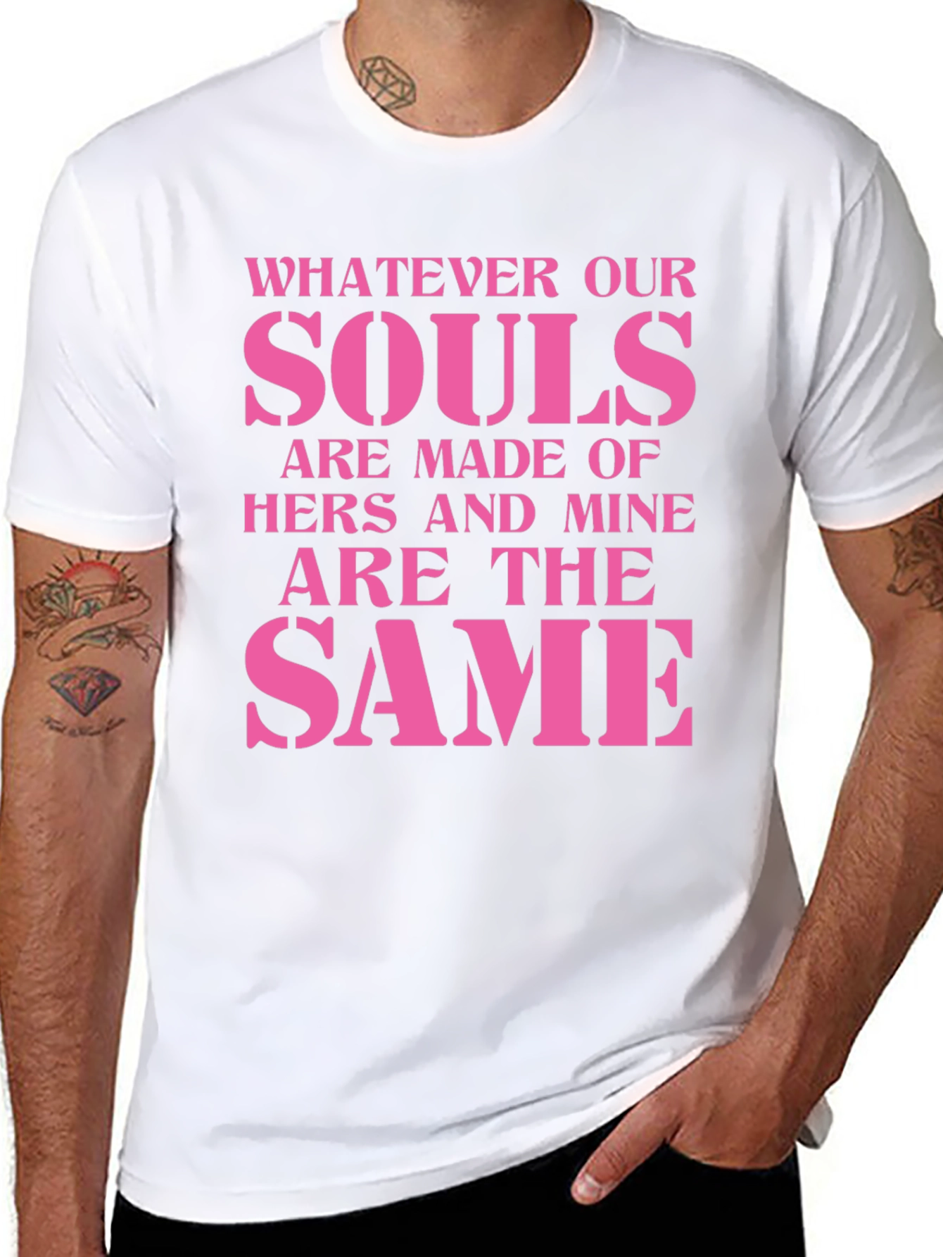 Black Souls Made of Hers and Mine T-Shirt view 8