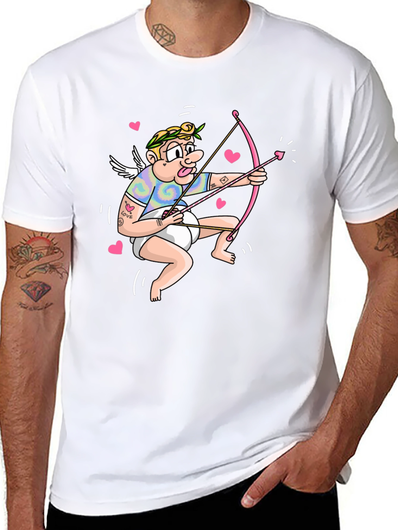 Black Cupid Arrow T-Shirt view 8