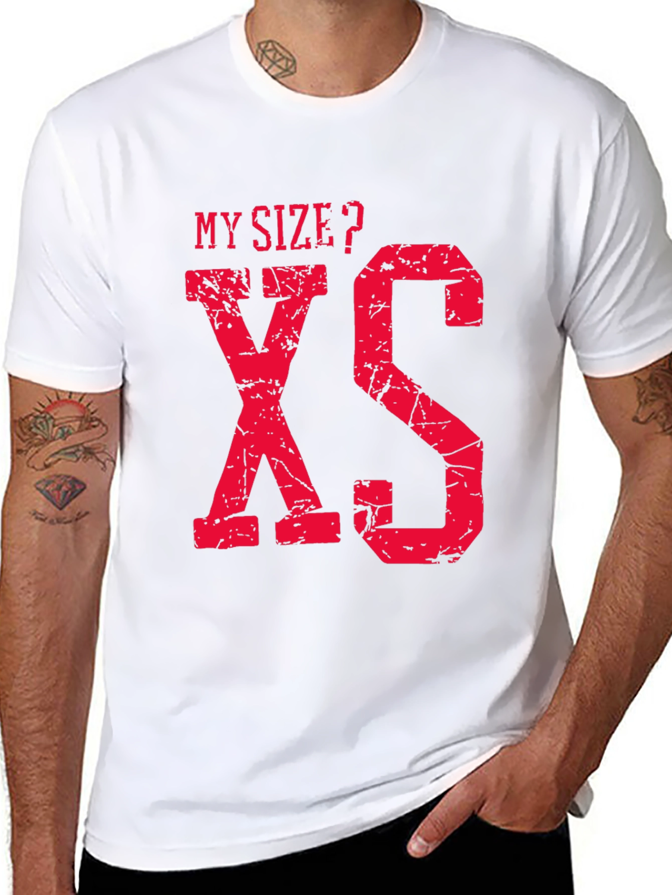 Black My Size? XS Funny Graphic T-Shirt view 8