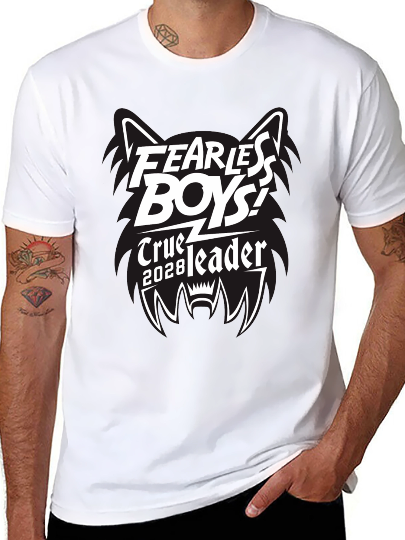Black Fearless Boys Graphic Tee - True Leader 2028 view 8