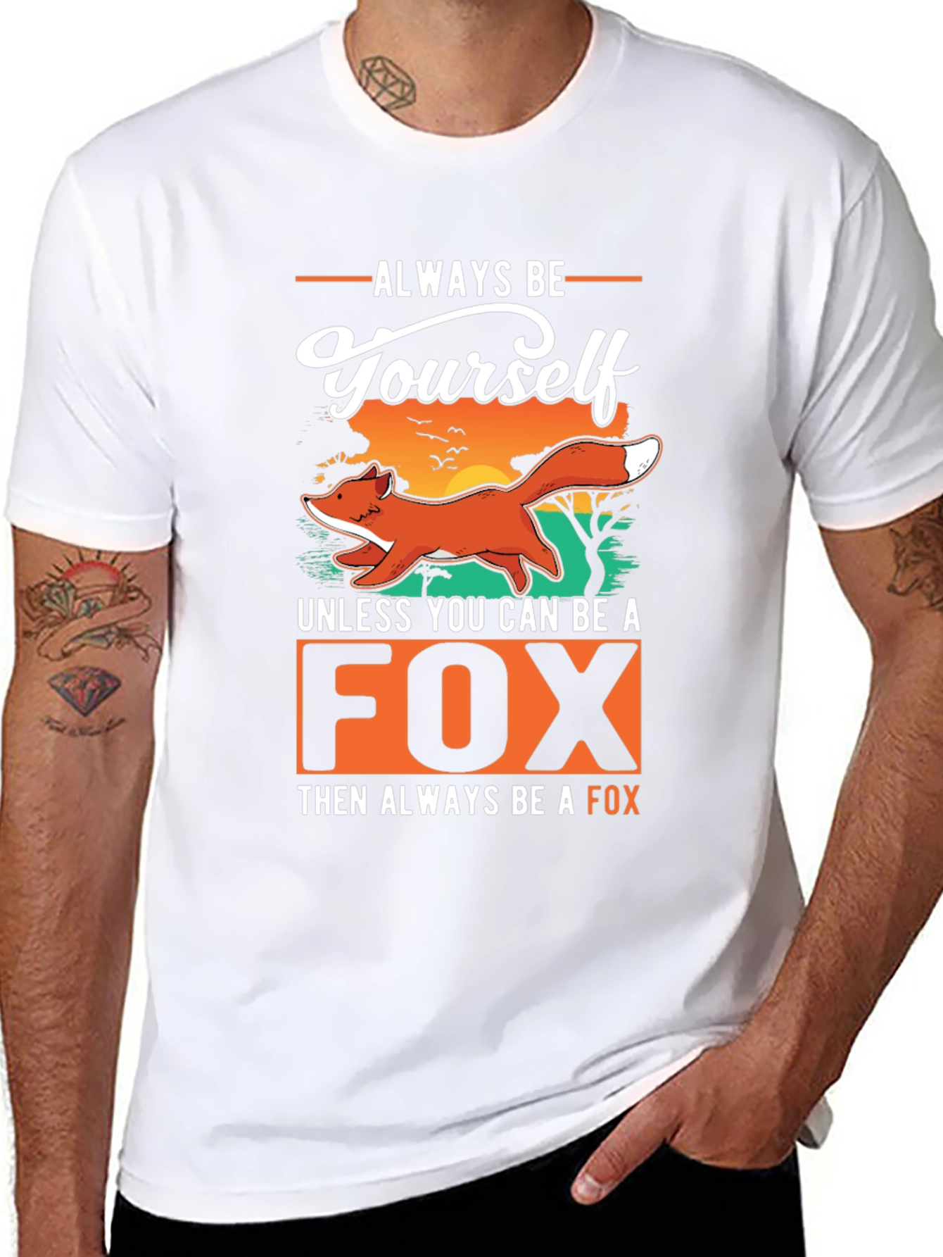 Black Always Be Yourself Unless You Can Be a Fox T-Shirt view 8