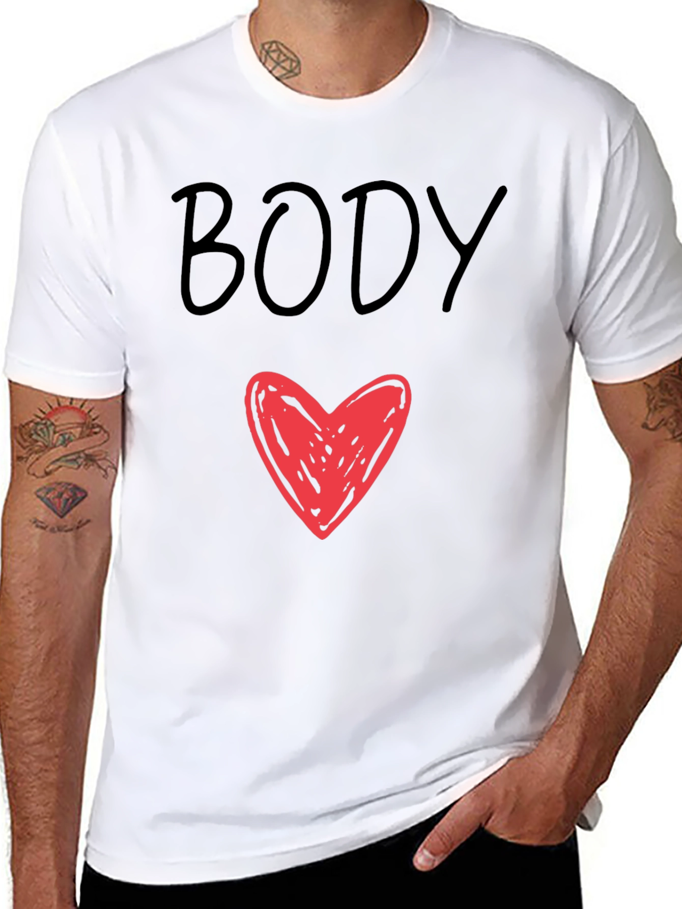 Black Body Love Graphic Tee view 8