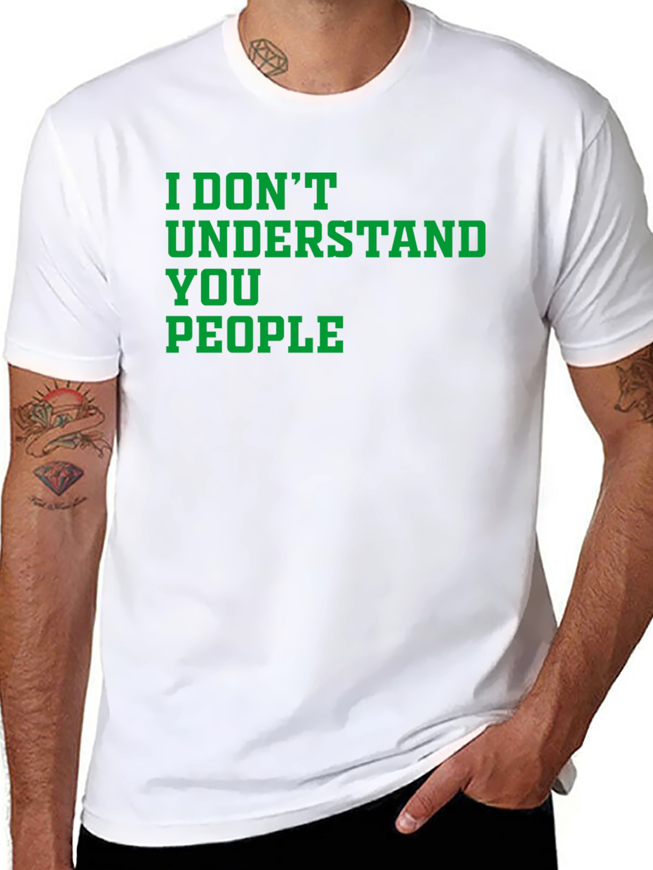 Black I Don't Understand You People Graphic Tee view 8
