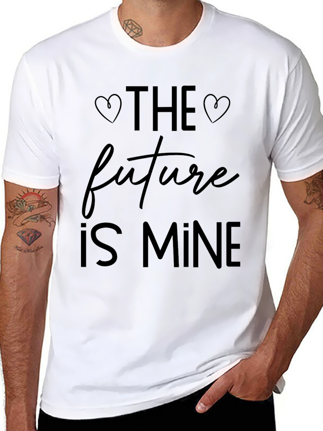 Black The Future is Mine Graphic T-Shirt view 8