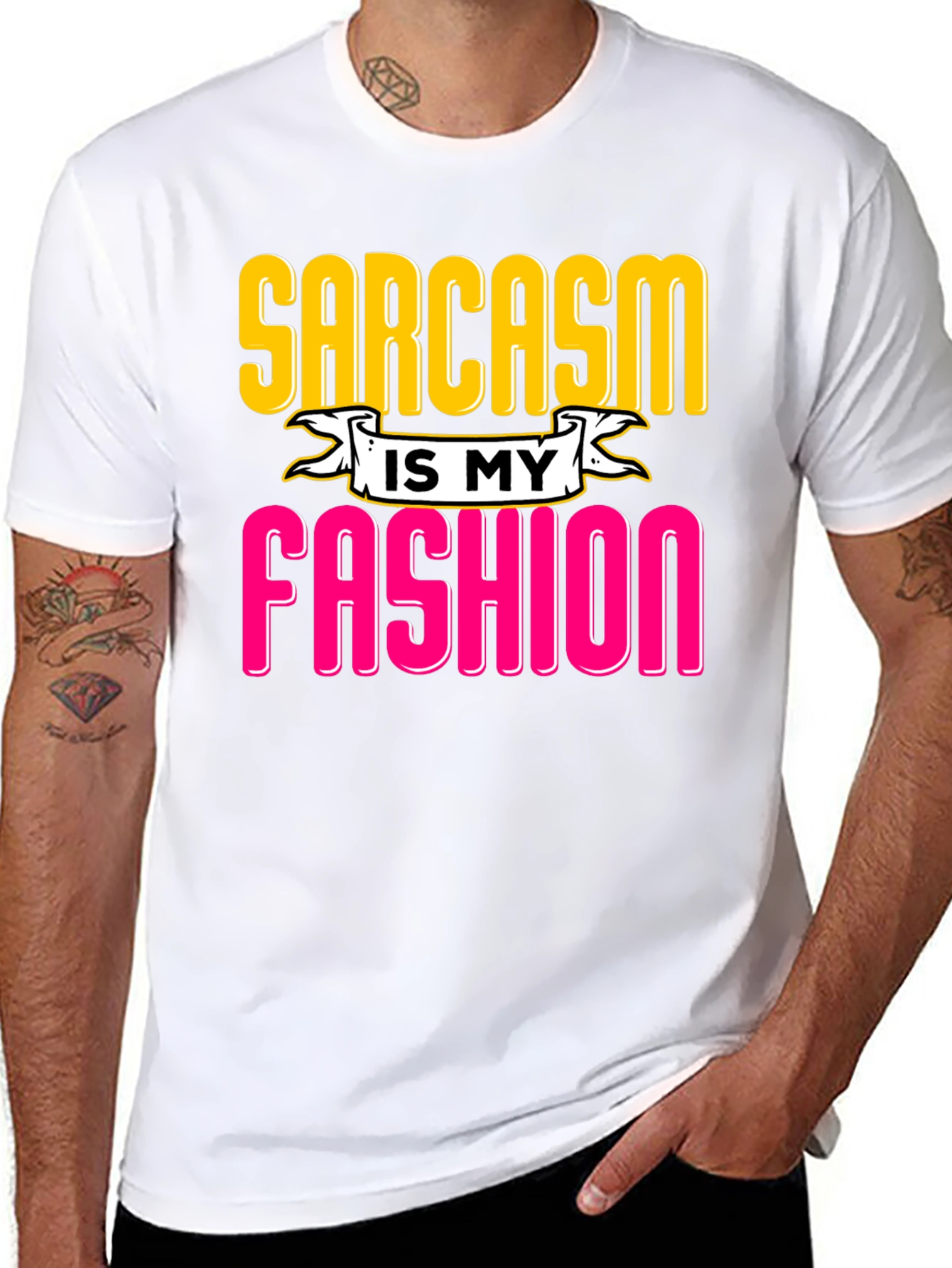 Black Sarcasm is My Fashion Graphic Tee view 8