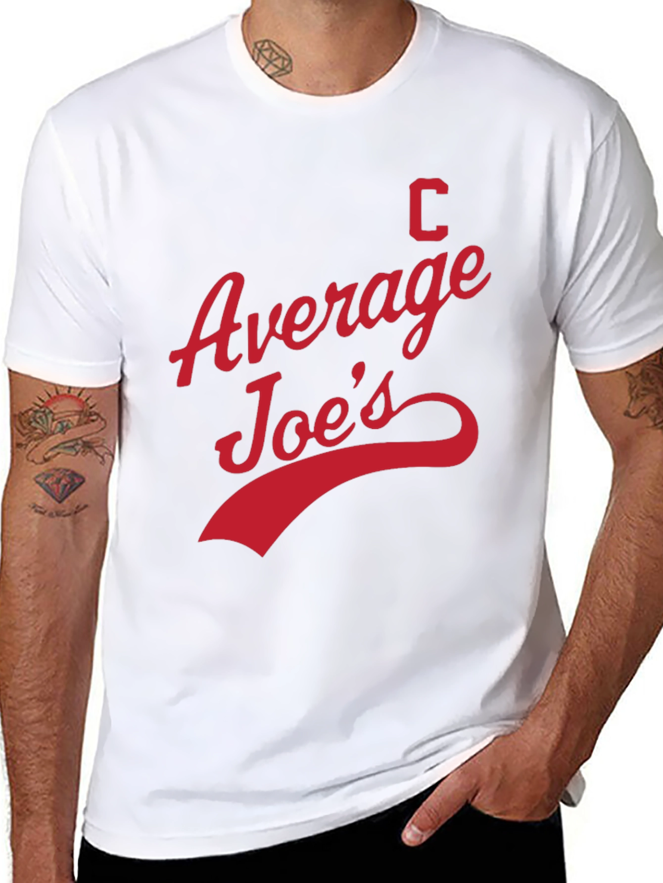 Black Average Joe's T-Shirt - Dodgeball Inspired view 8