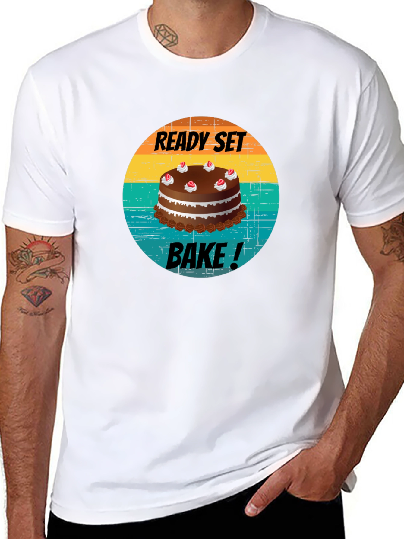 Black Ready Set Bake T-Shirt - Baking Lover Apparel view 8