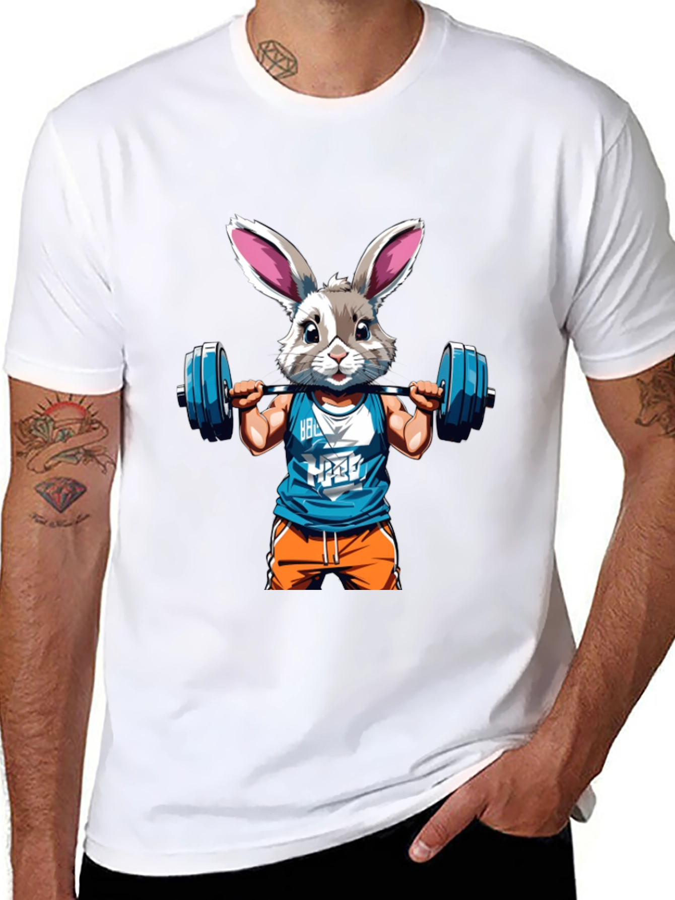 Black Bunny Gym Rat T-Shirt view 8