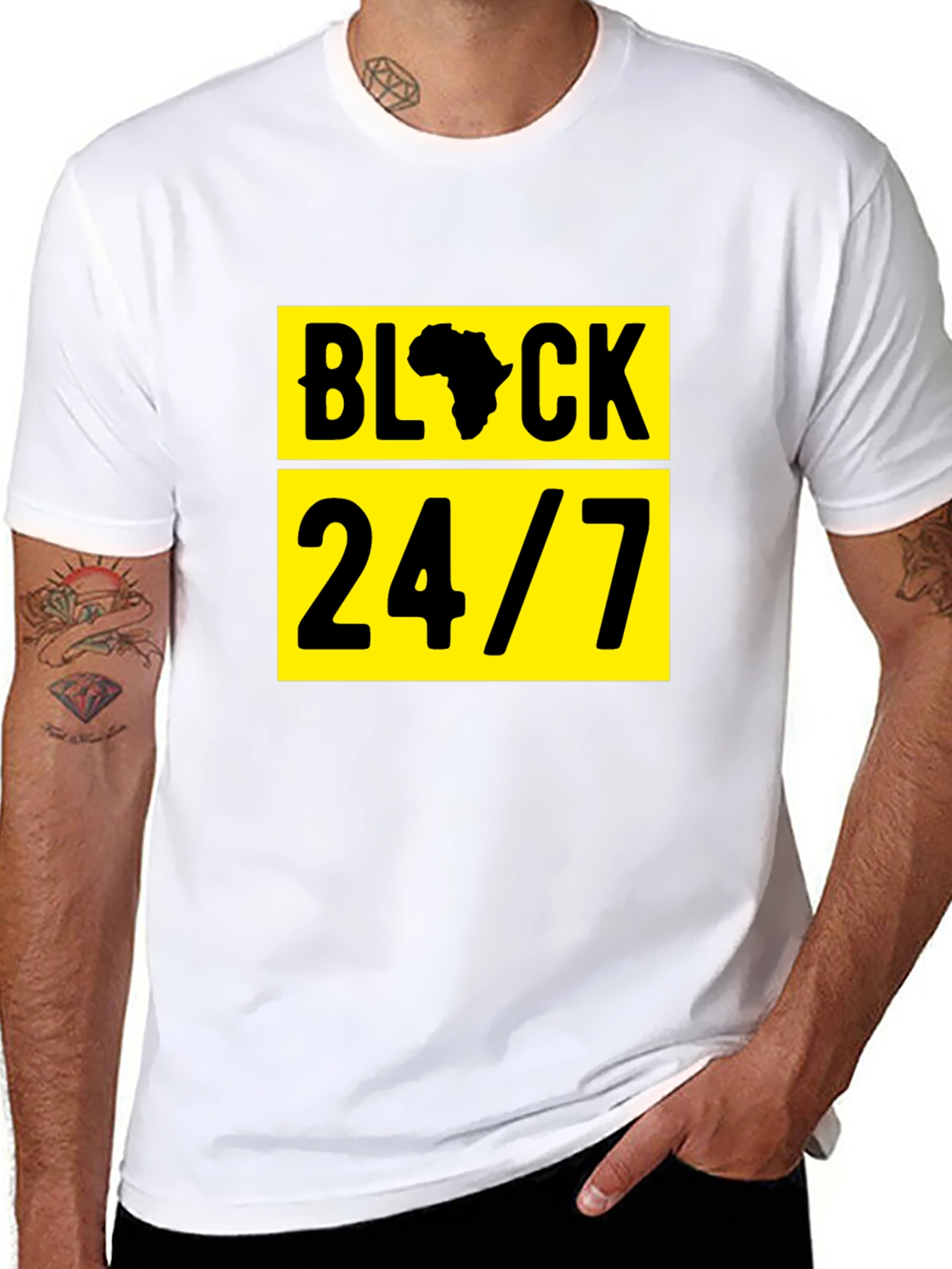 Black Black 24/7 Graphic T-Shirt view 8