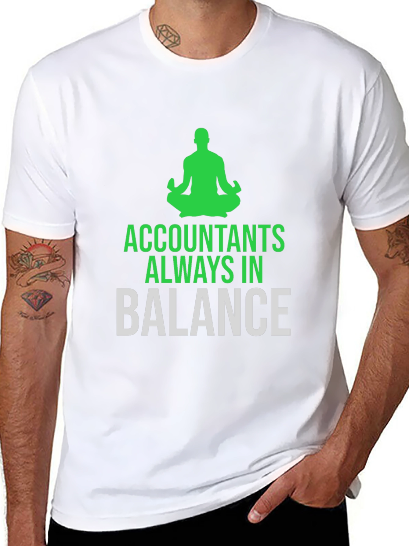 Black Accountants Always in Balance T-Shirt view 8