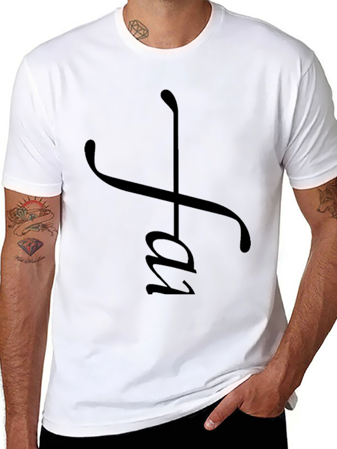 Black Faith Graphic Black T-Shirt - Stylish and Comfortable view 8