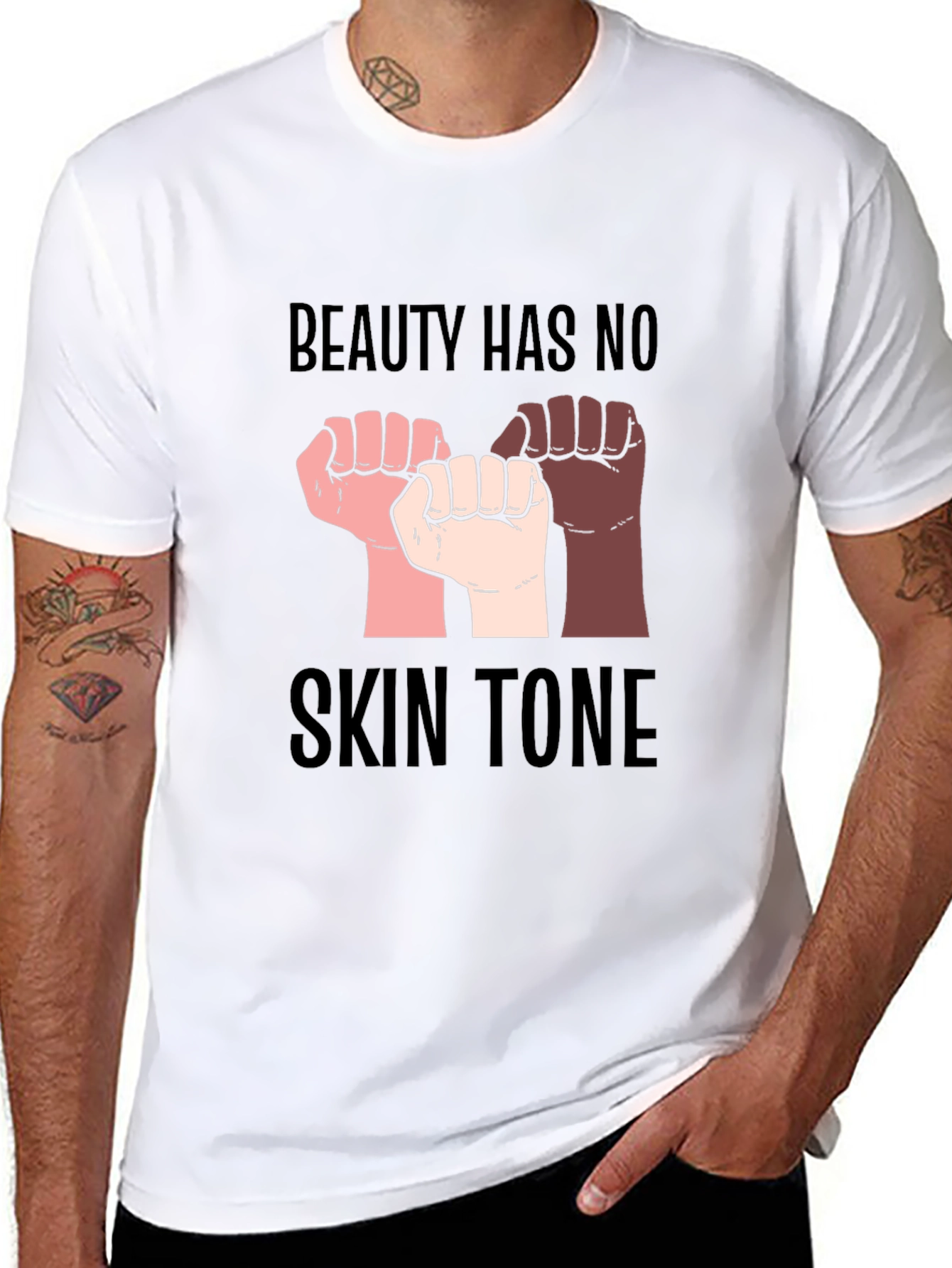 Black Beauty Has No Skin Tone T-Shirt view 8