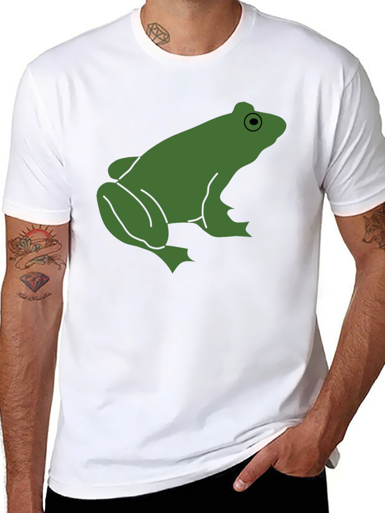 Black Frog Graphic Tee - Men's Black T-Shirt view 8