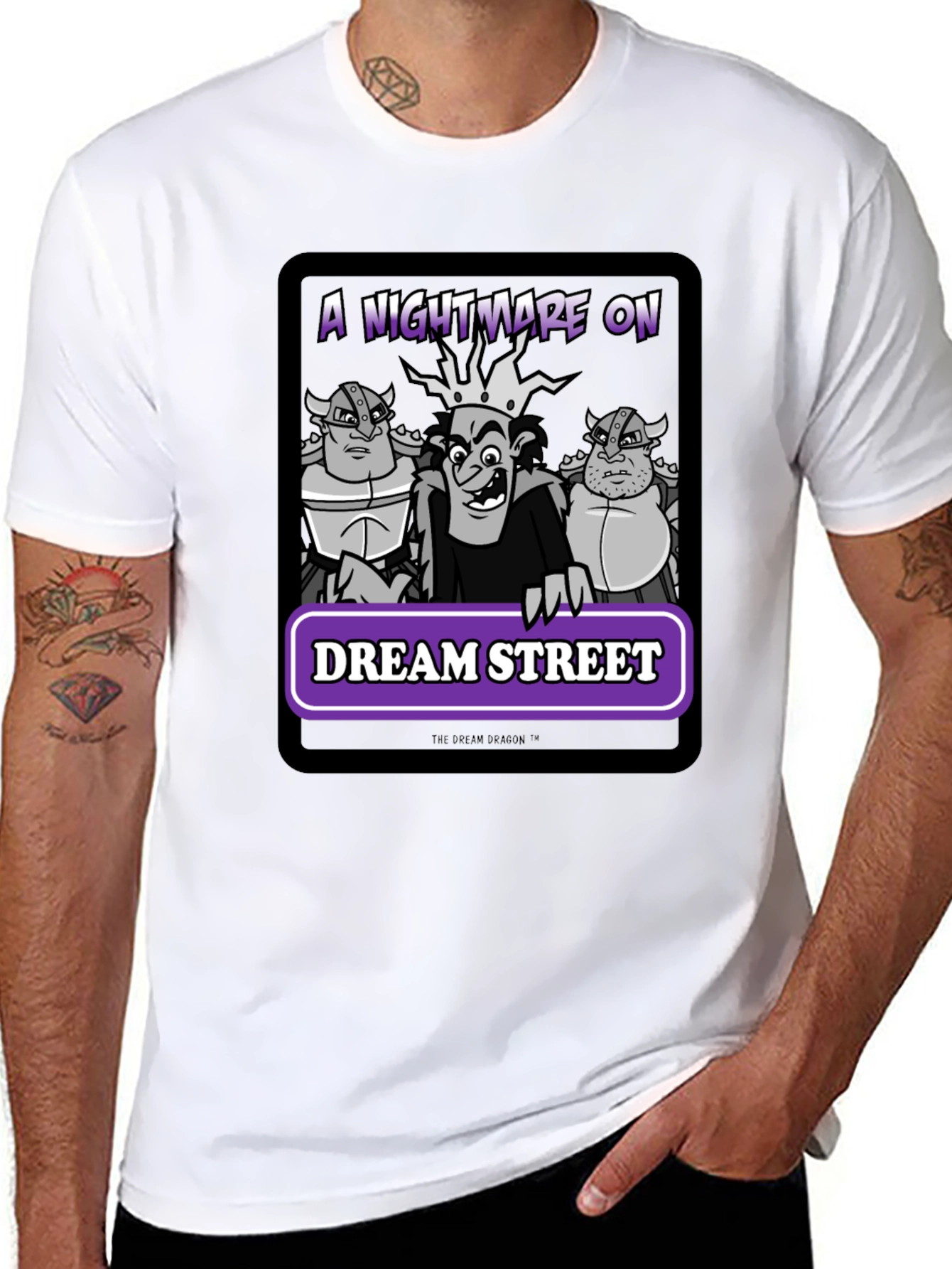Black Nightmare on Dream Street Graphic Tee view 8