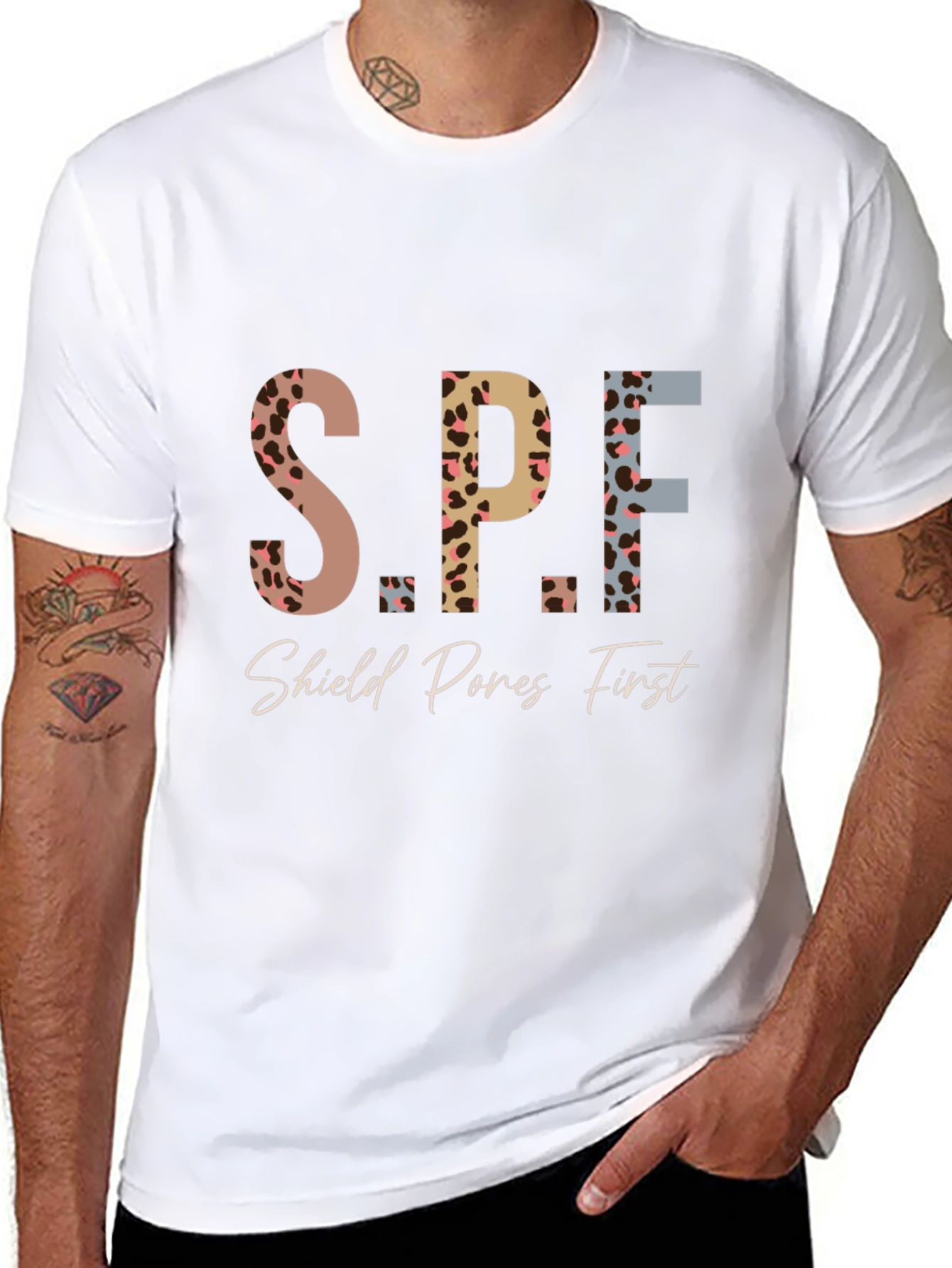SPF Shield Pores First Graphic Tee - 8