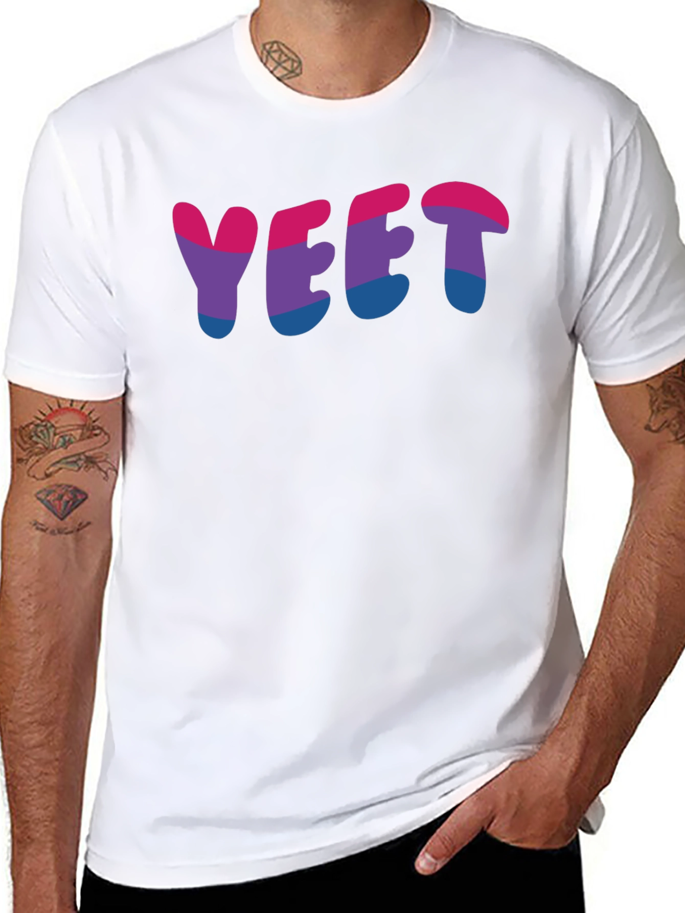 YEET Bi Pride T-Shirt - Soft Cotton Tee - 8