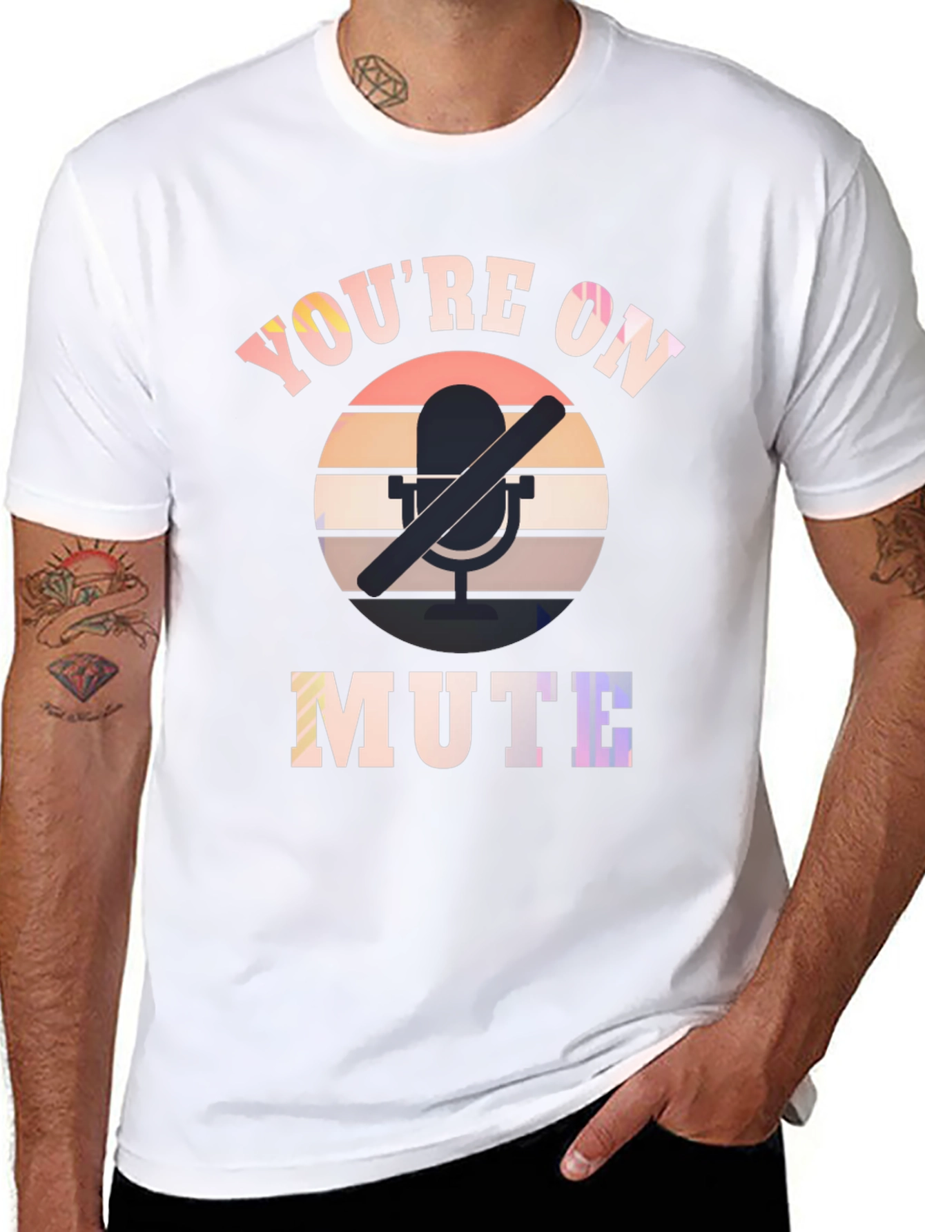 Black You're on Mute Graphic T-Shirt view 8