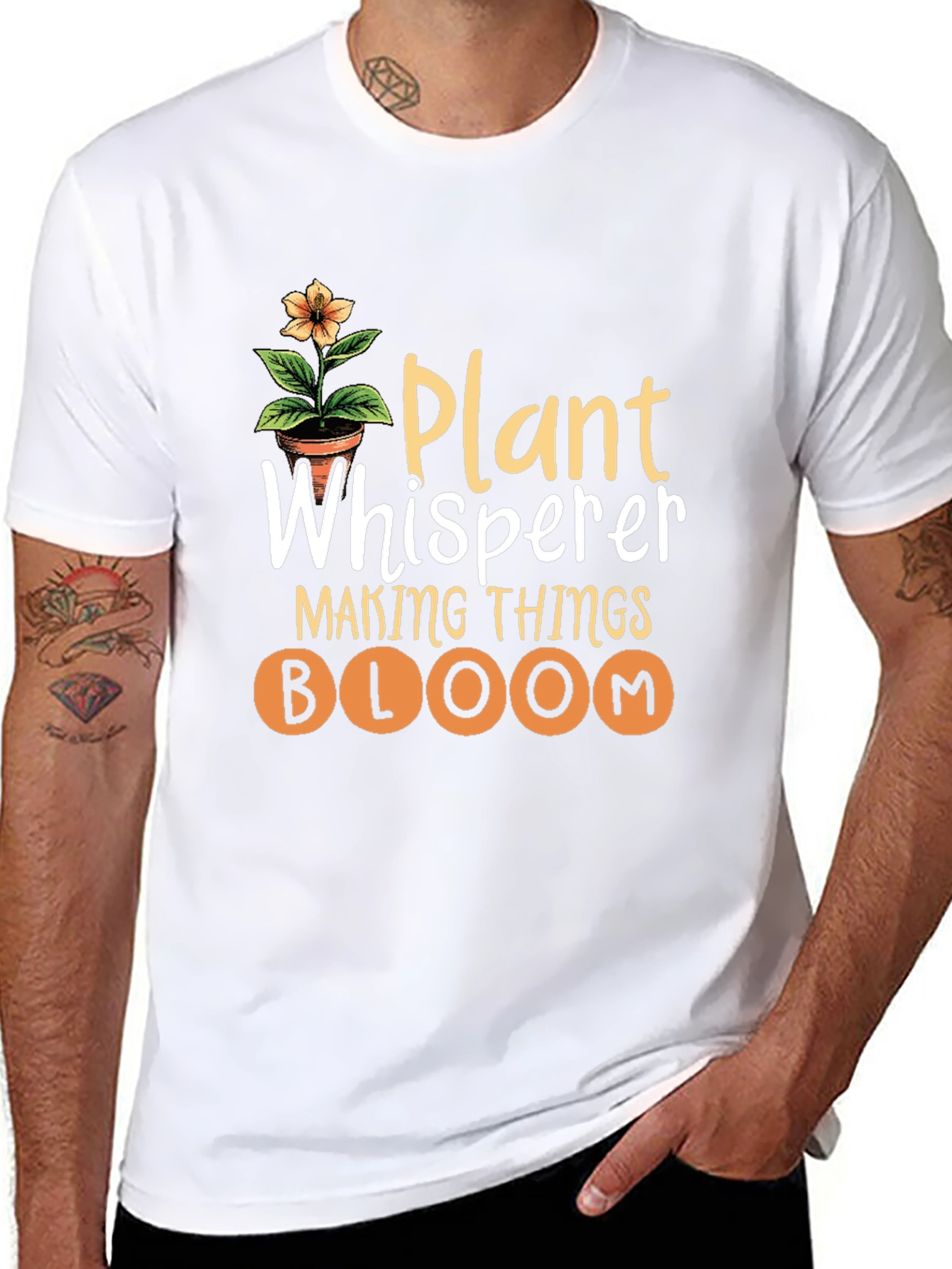 Black Plant Whisperer Graphic Tee view 8