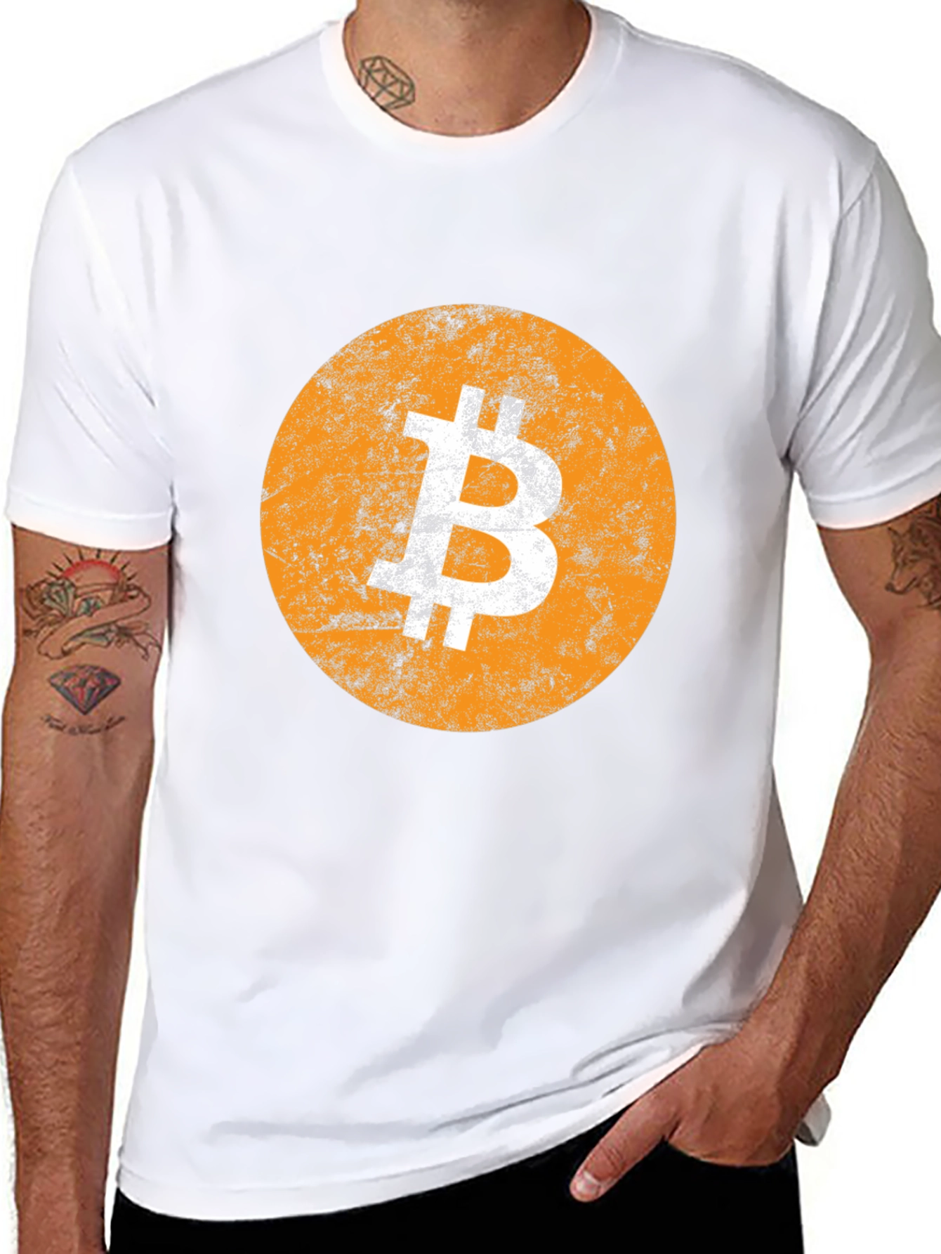 Black Bitcoin Graphic T-Shirt - Crypto Fan Apparel view 8