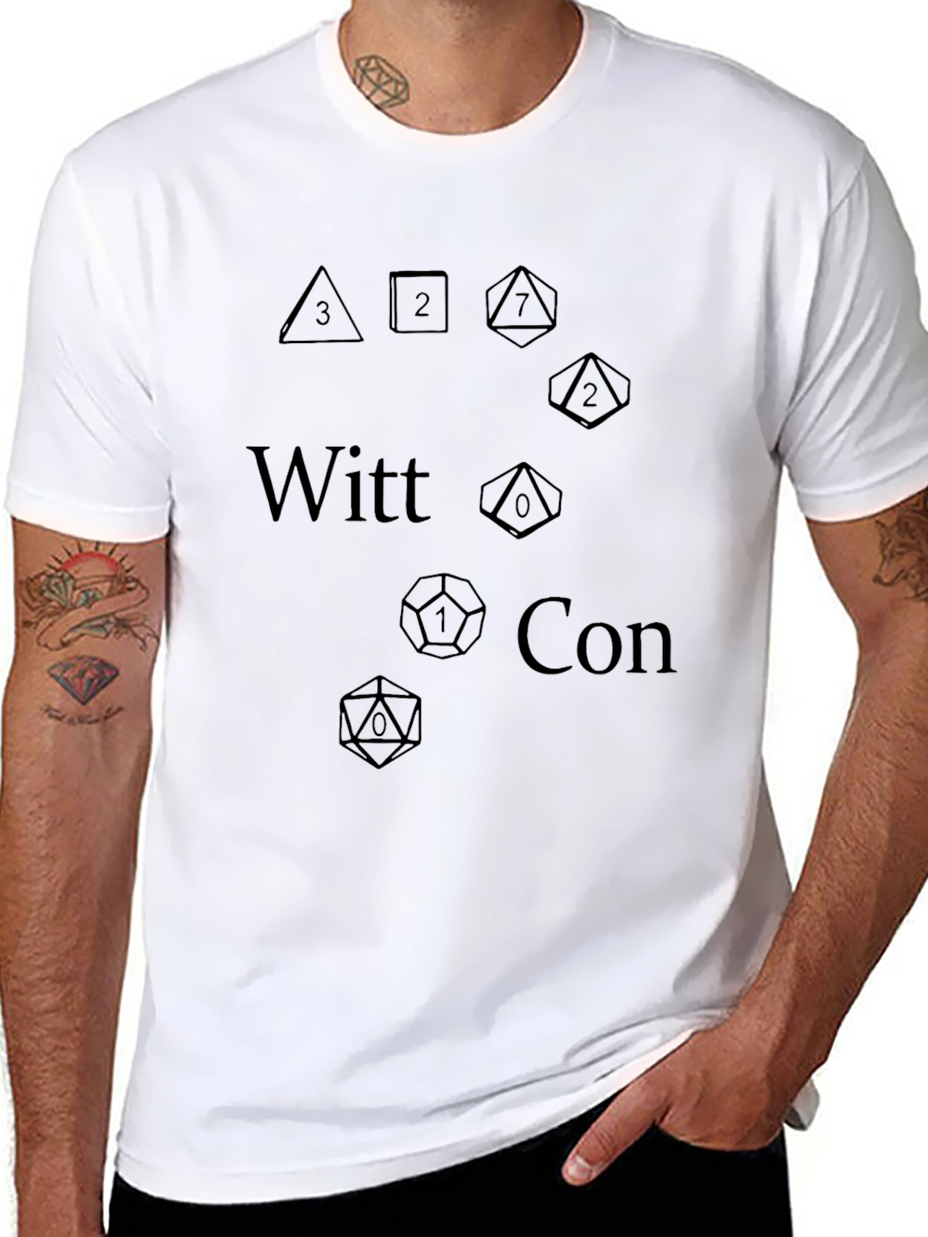 Witt Con Dice T-Shirt - Geeky Graphic Tee - 8
