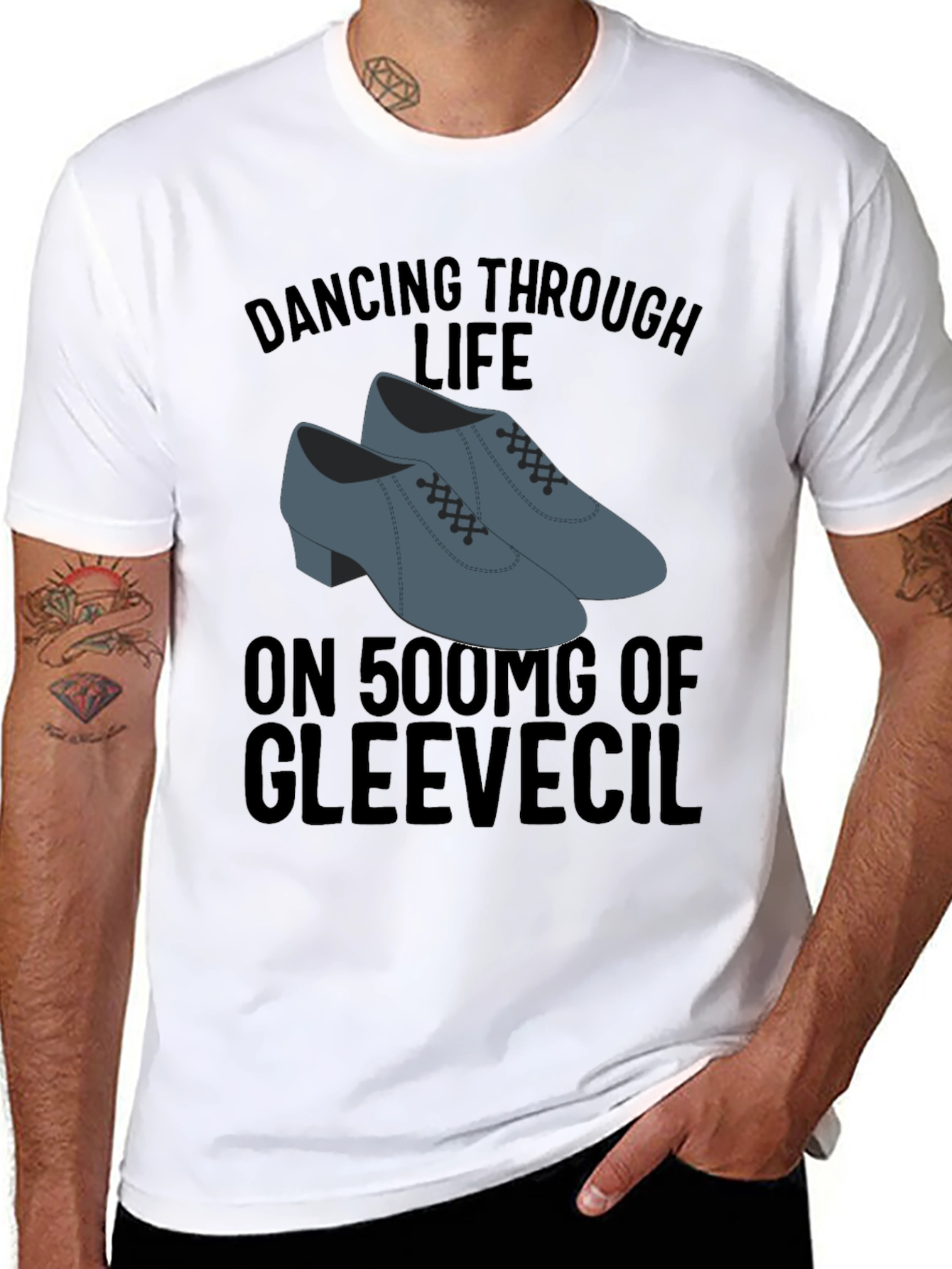 Black Dancing Through Life Tee view 8