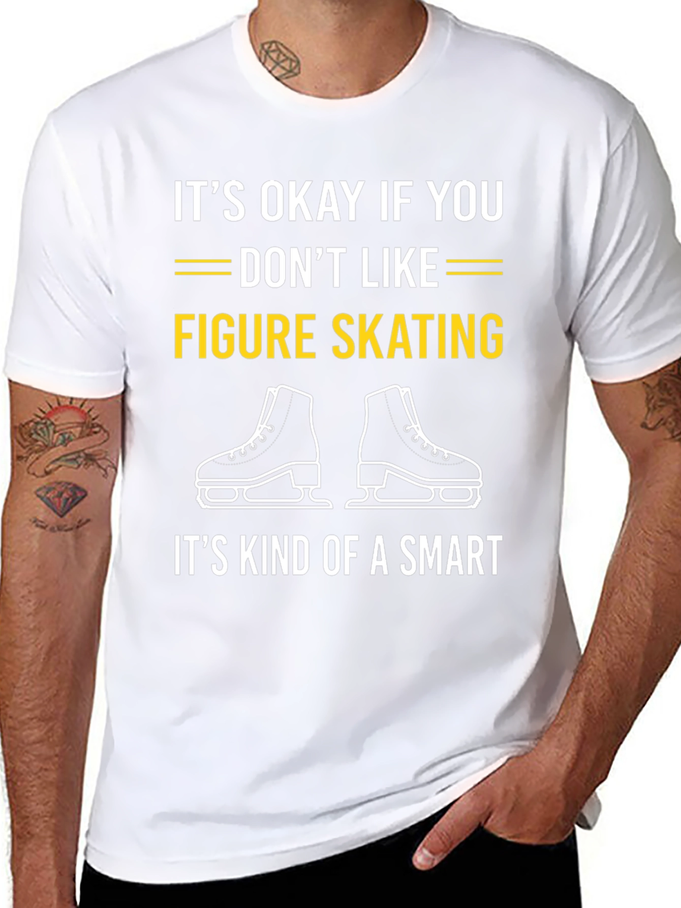 Black Funny Figure Skating T-Shirt - It's Okay If You Don't Like view 8