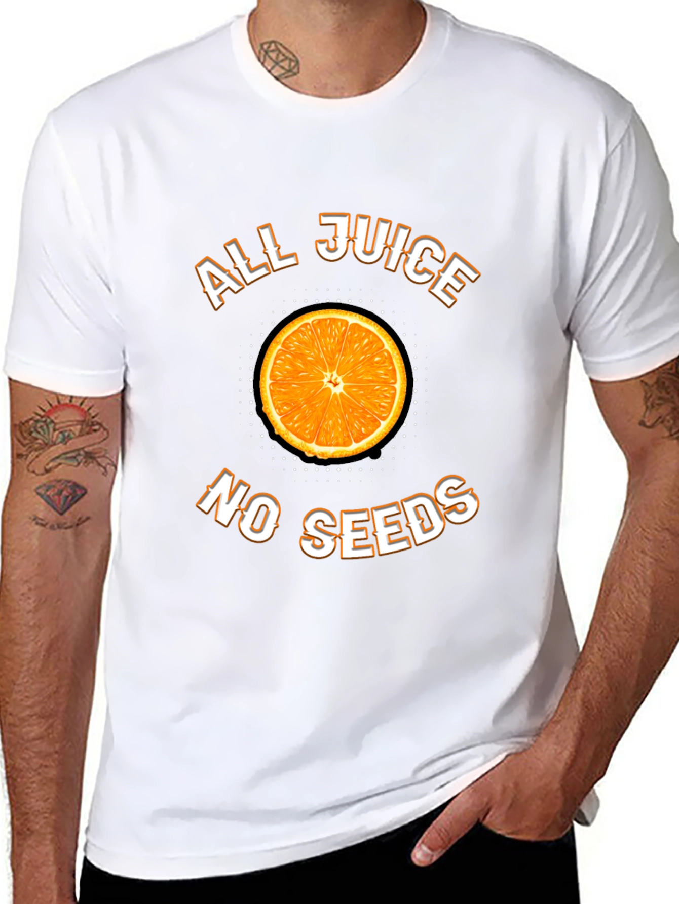 Black All Juice No Seeds T-Shirt view 8