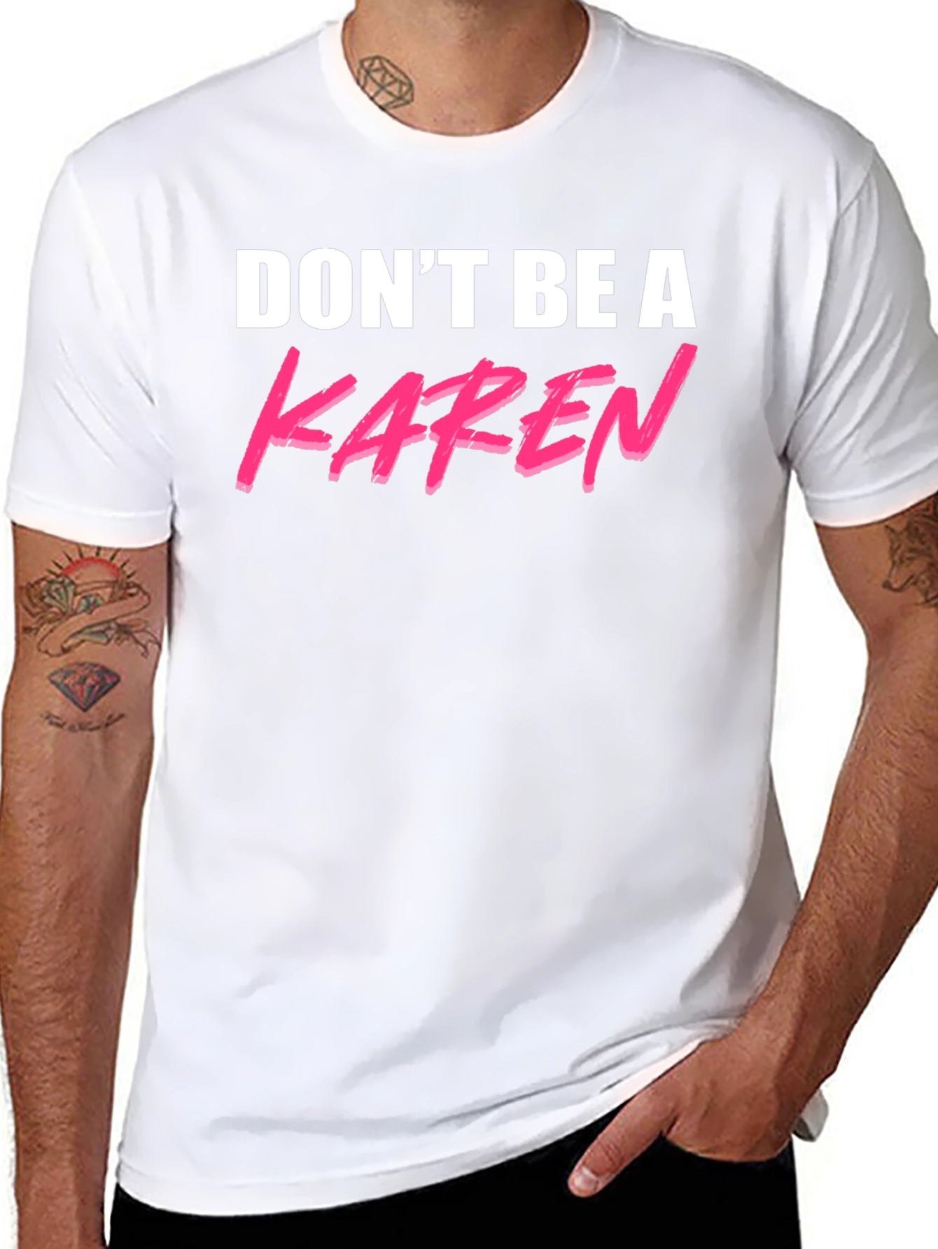 Black Don't Be A Karen Graphic Tee - Black view 8