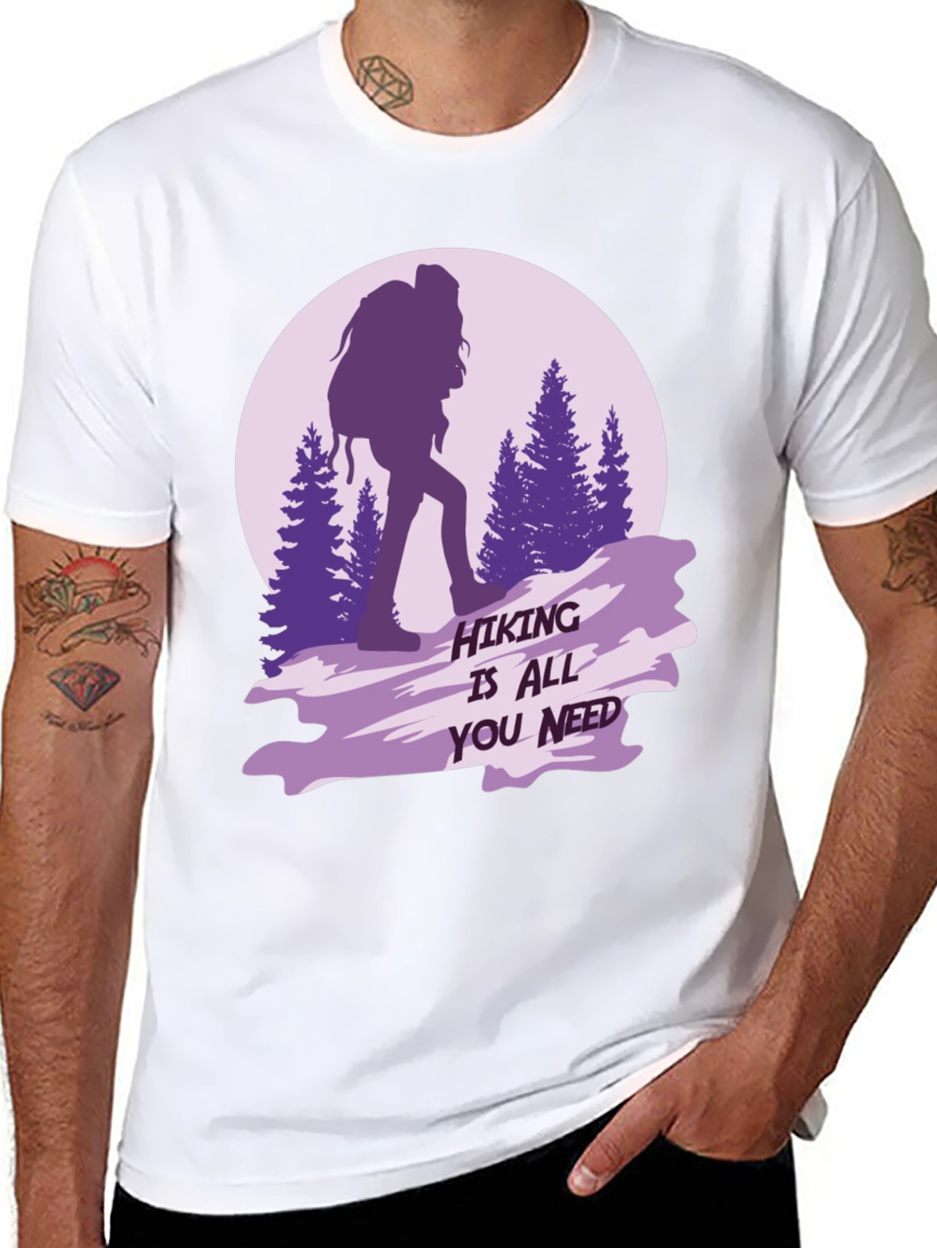 Black Hiking is All You Need Graphic Tee view 8