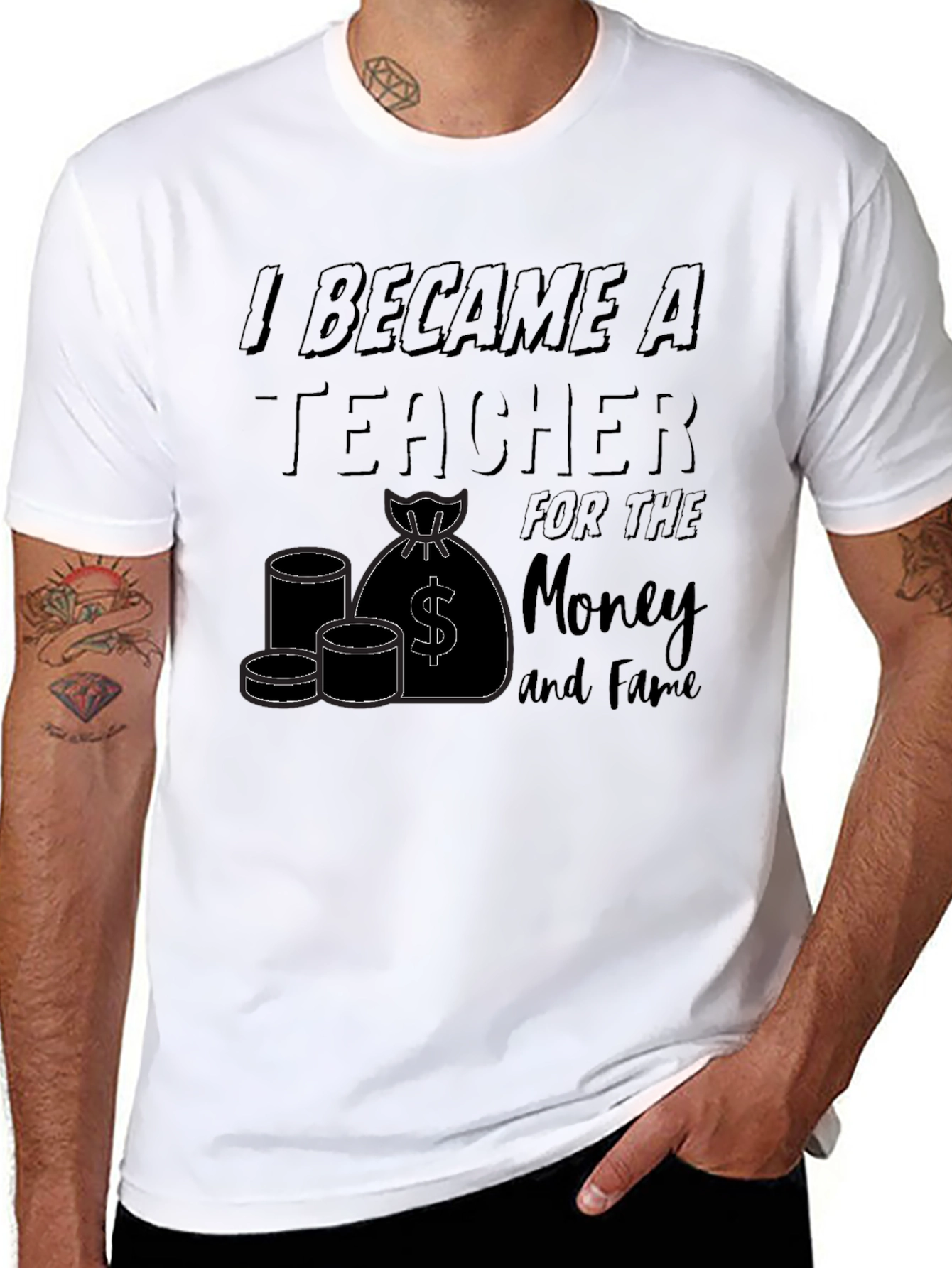 I Became A Teacher Graphic T-Shirt - 8