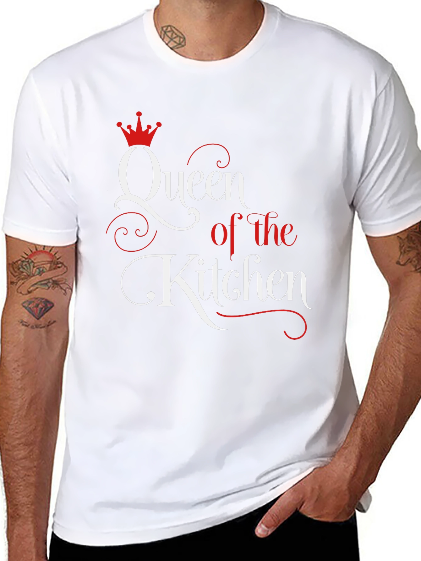 Black Queen of the Kitchen Graphic T-Shirt view 8
