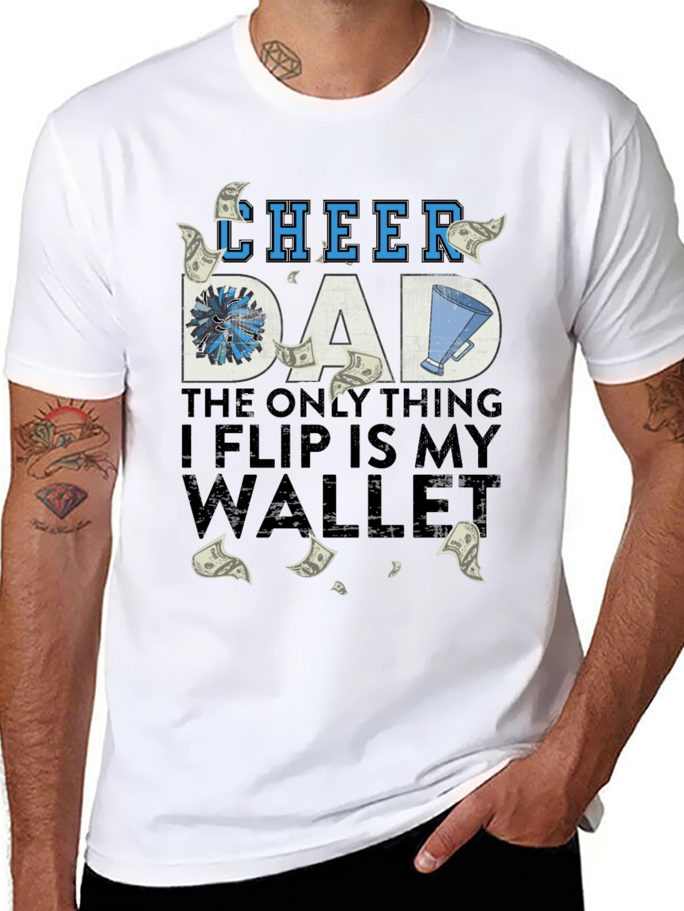 Cheer Dad T-Shirt - Humorous Parent Apparel - 8