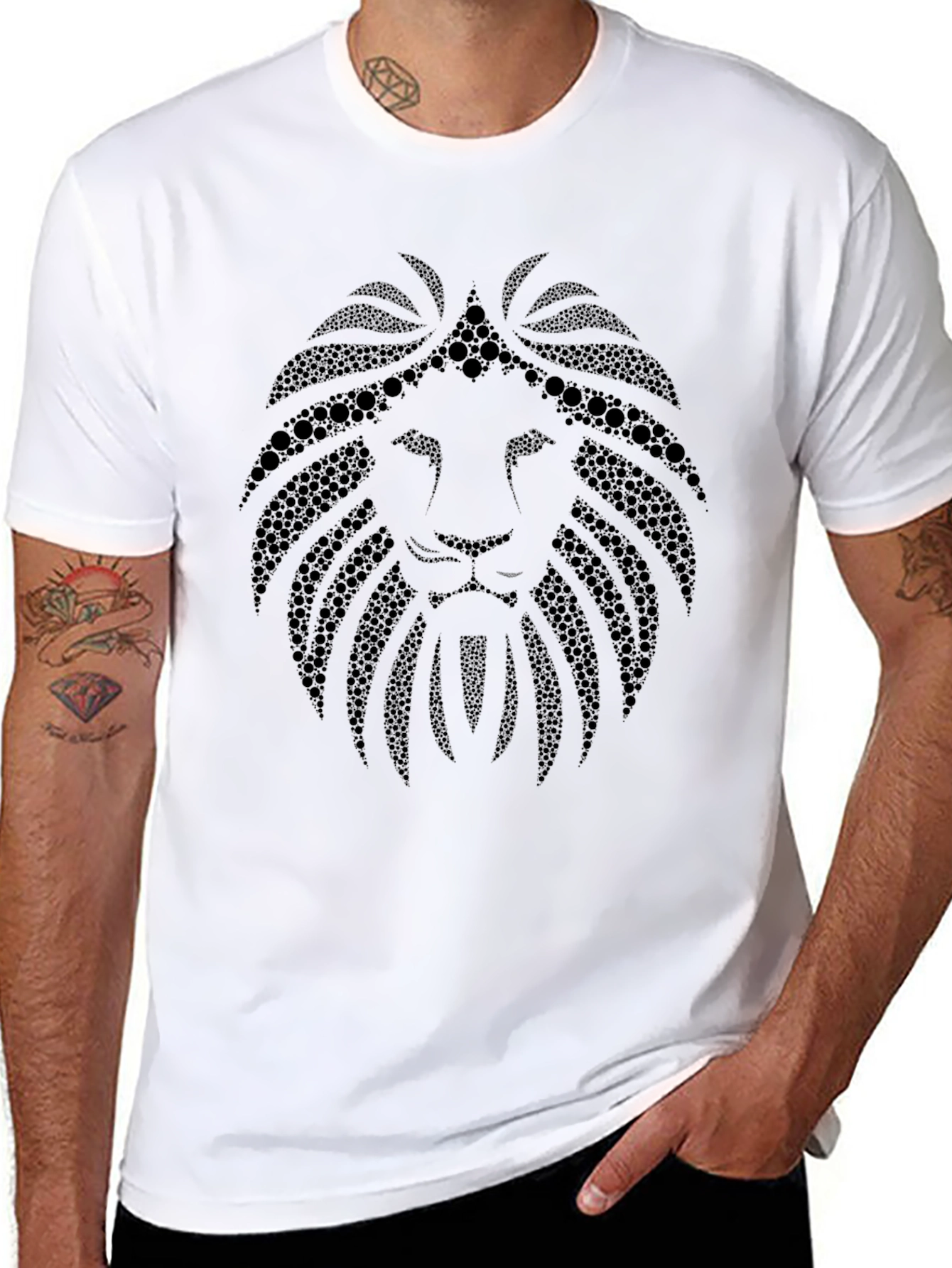 Black Black Lion Graphic Tee view 8