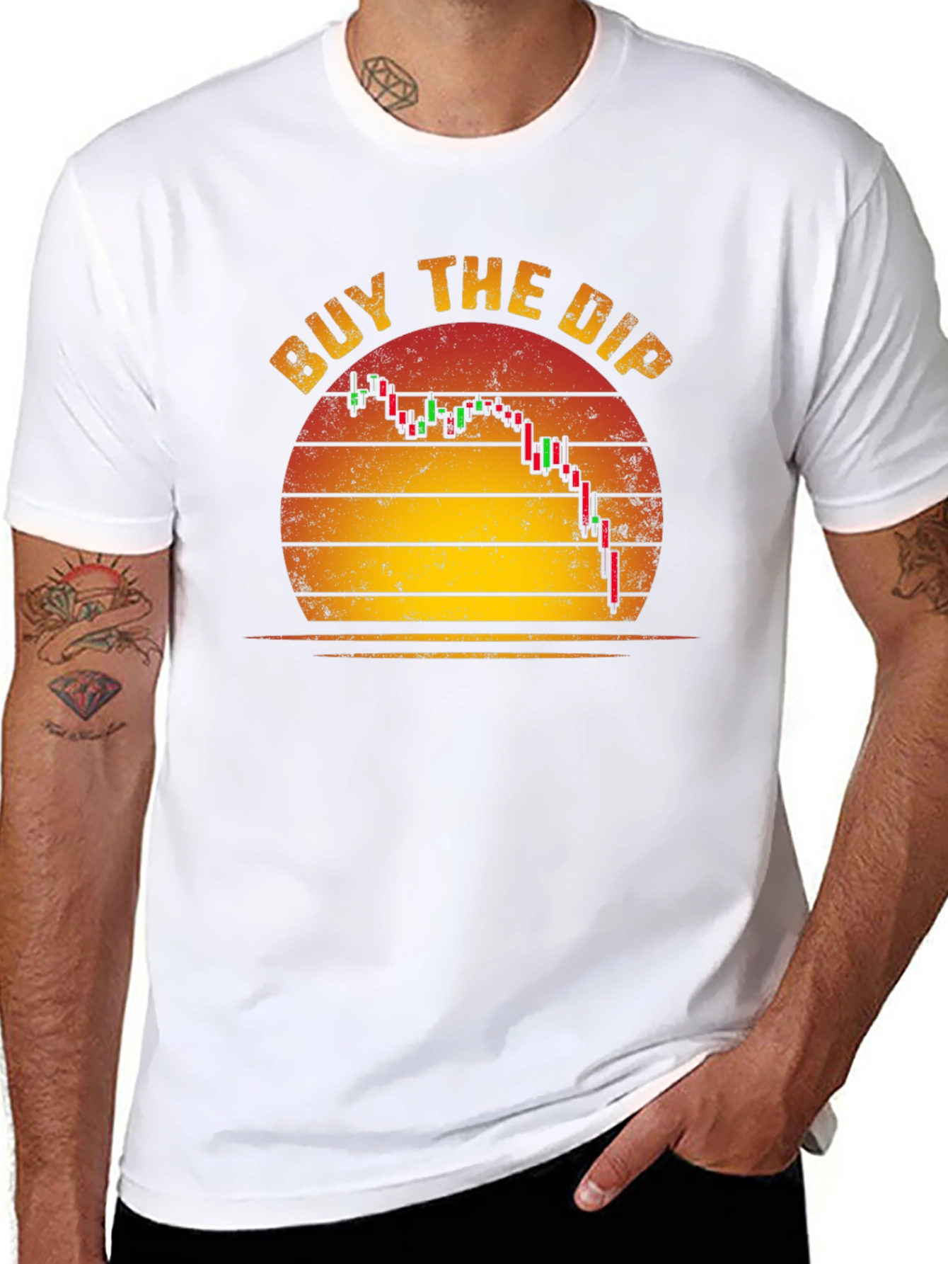Black Buy the Dip Crypto T-Shirt view 8
