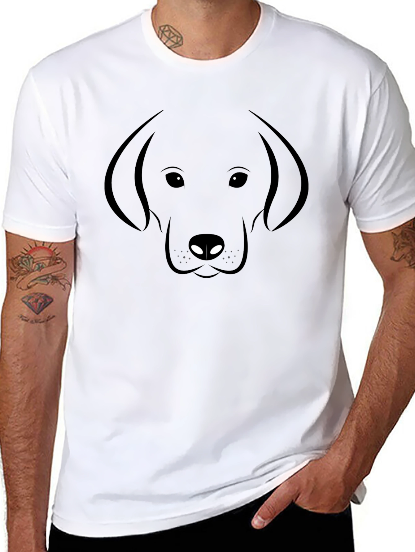 Black Dog Graphic T-Shirt - Black view 8