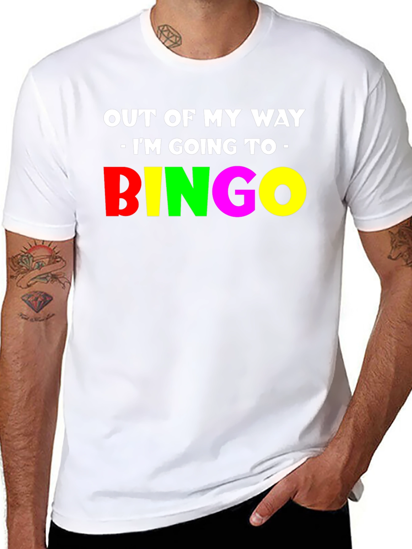 Black Funny Bingo T-Shirt - Out Of My Way! view 8
