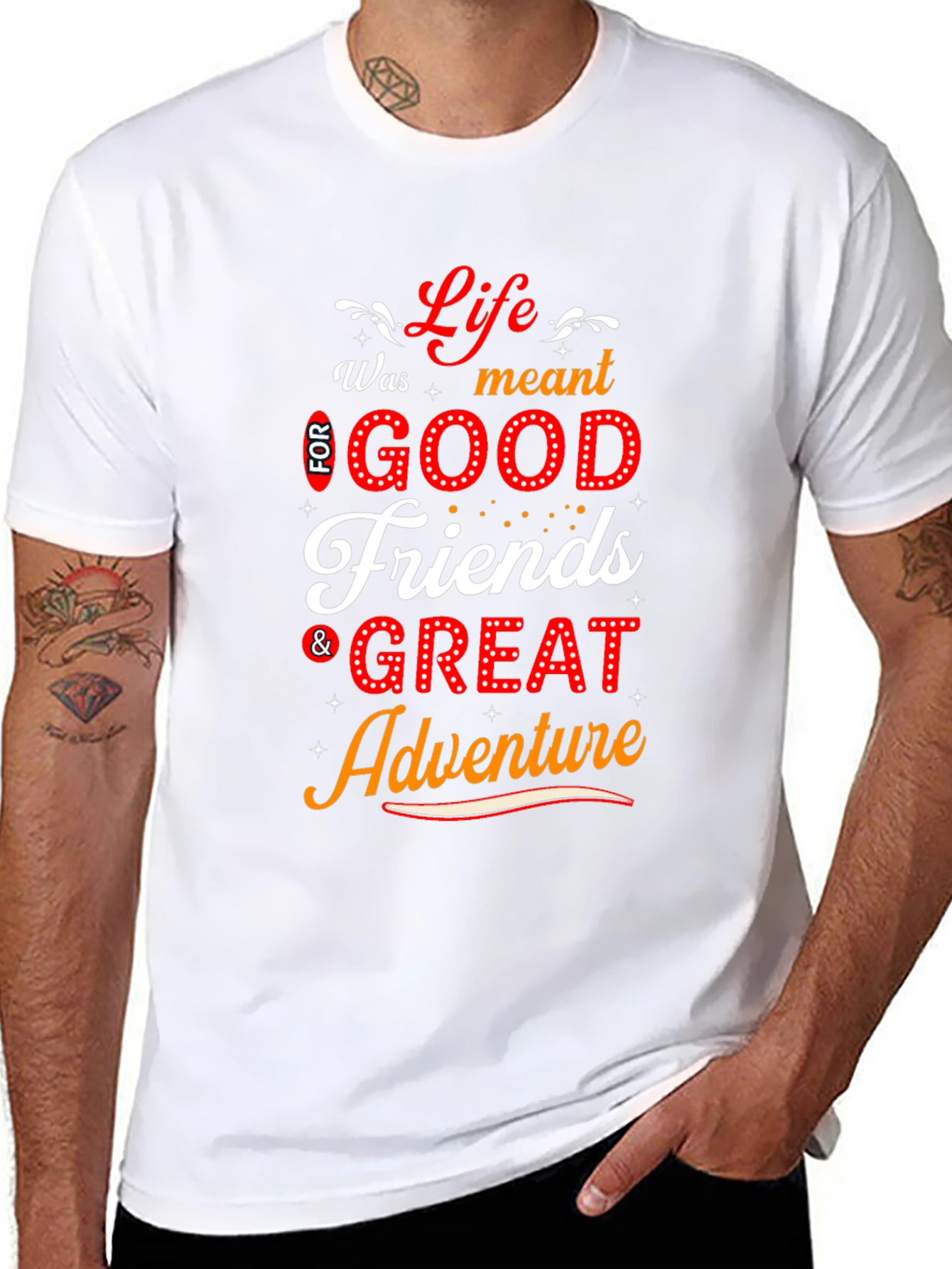 Black Life's Meant for Good Friends T-Shirt view 8