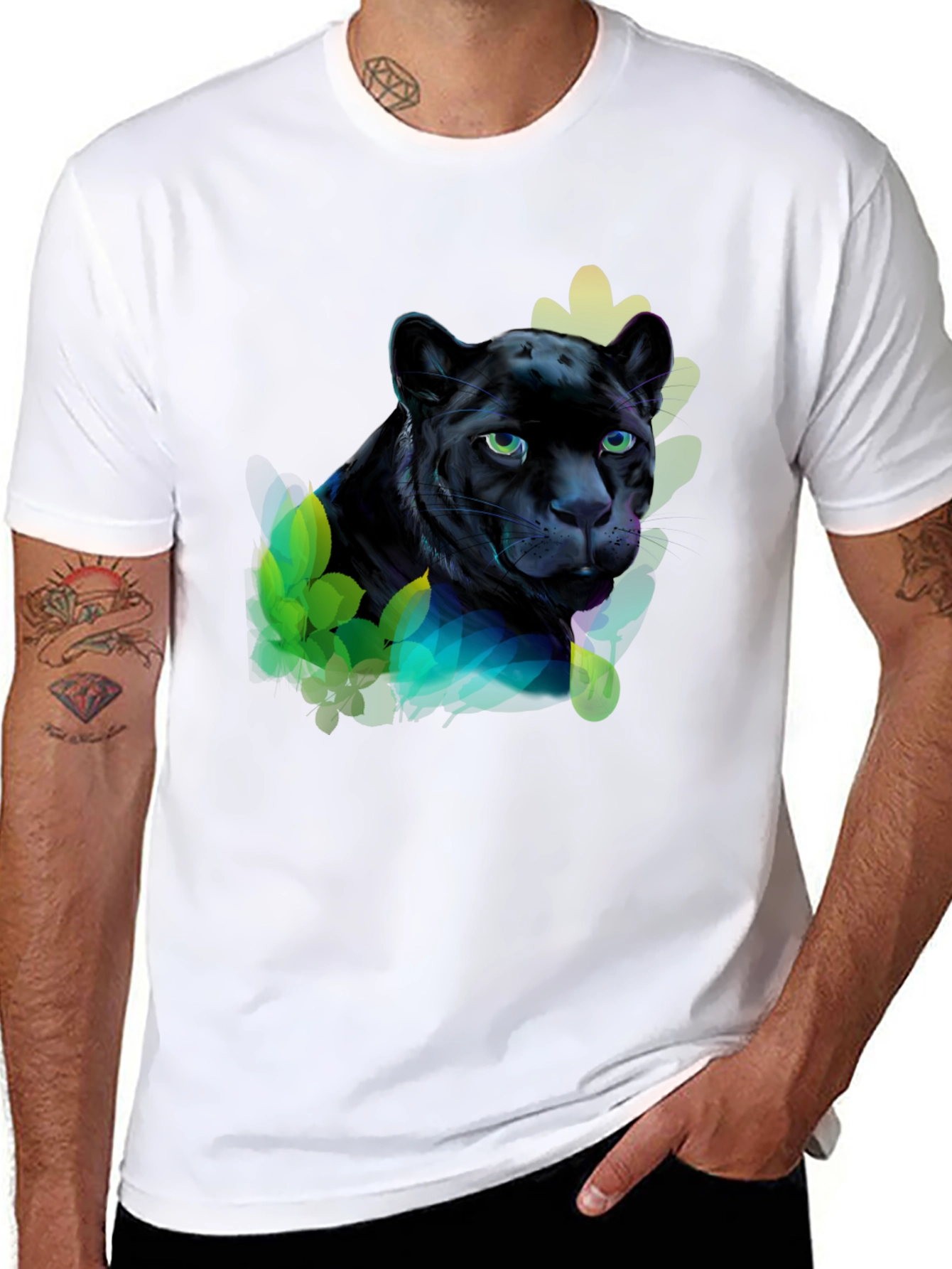 Black Black Panther Graphic Tee - Men's Short Sleeve view 8