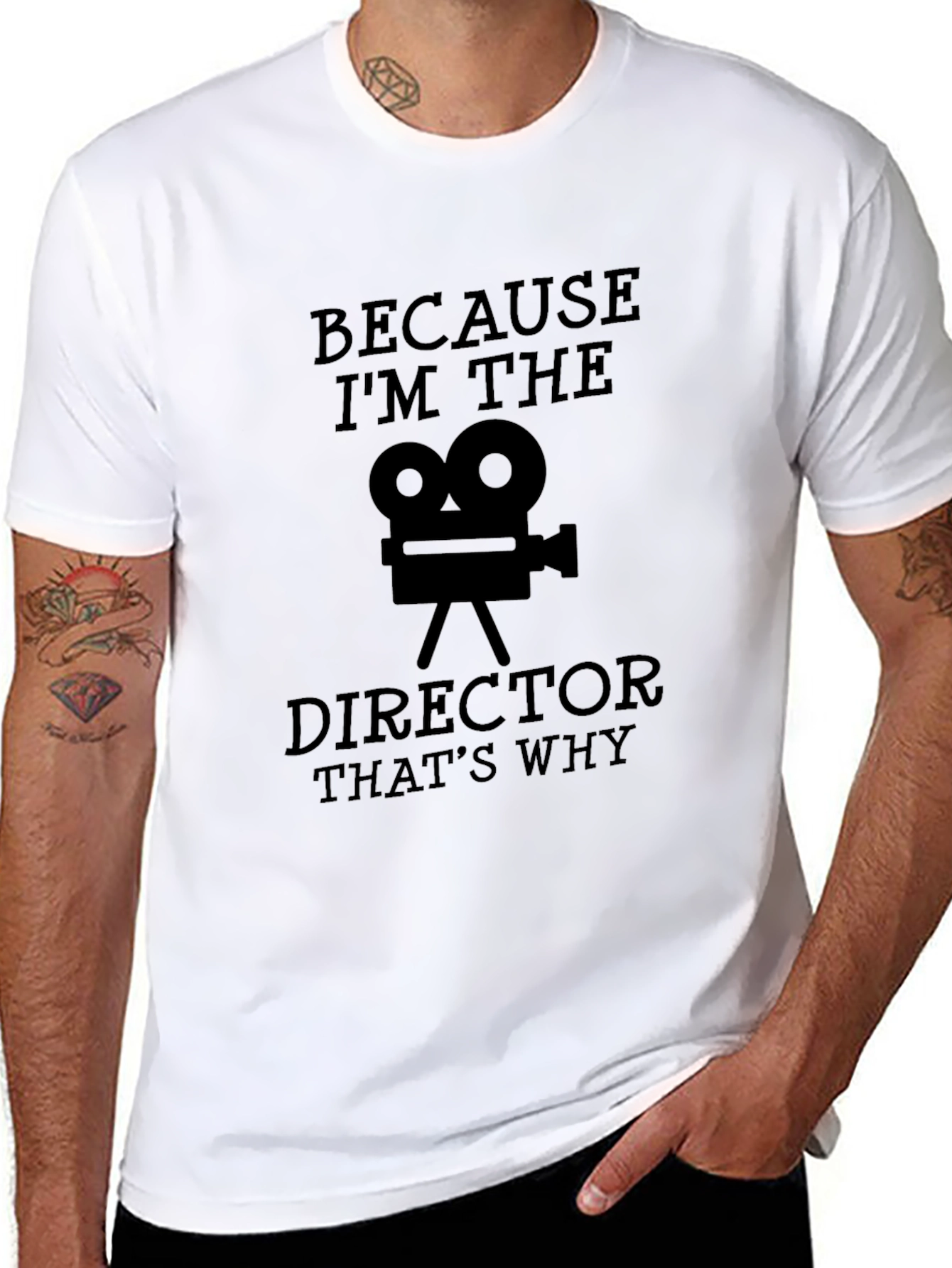 Black Director T-Shirt - Because I'm The Director That's Why view 8