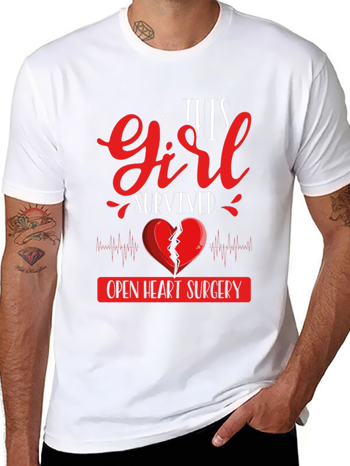 Girl Heart Surgery Survivor T-Shirt - 8