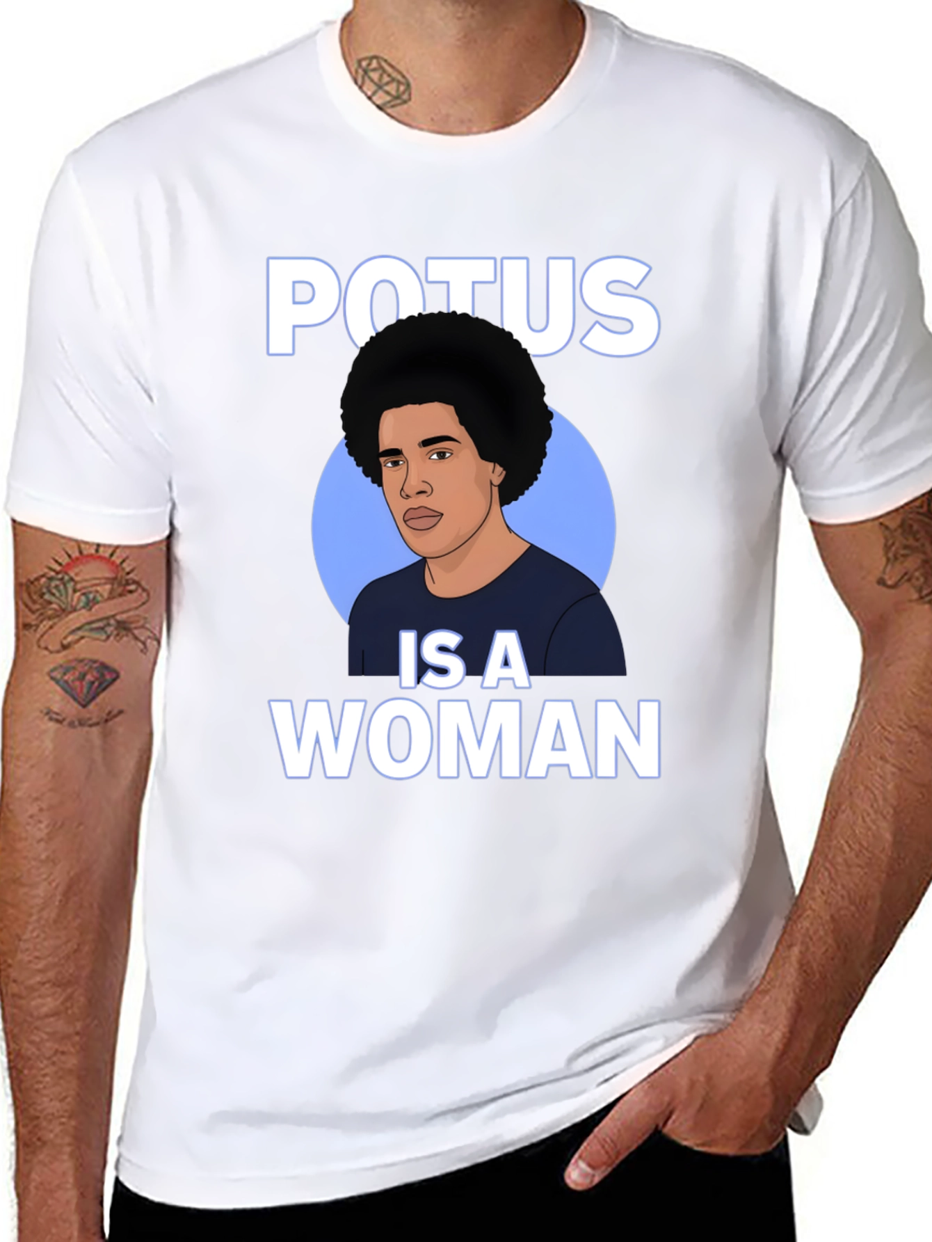 POTUS is a Woman Graphic Tee - 8