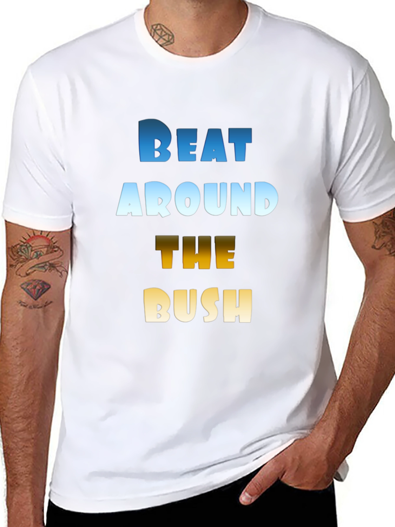 Black Beat Around the Bush Graphic Tee view 8