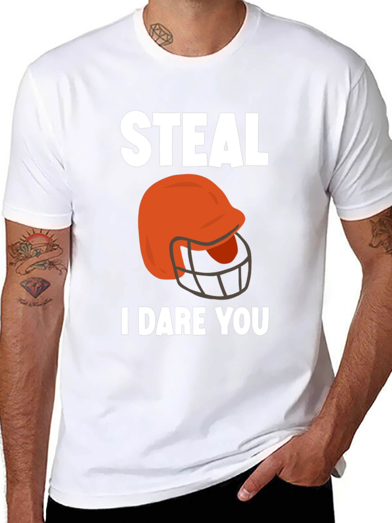 Steal Football Helmet Graphic Tee - 8
