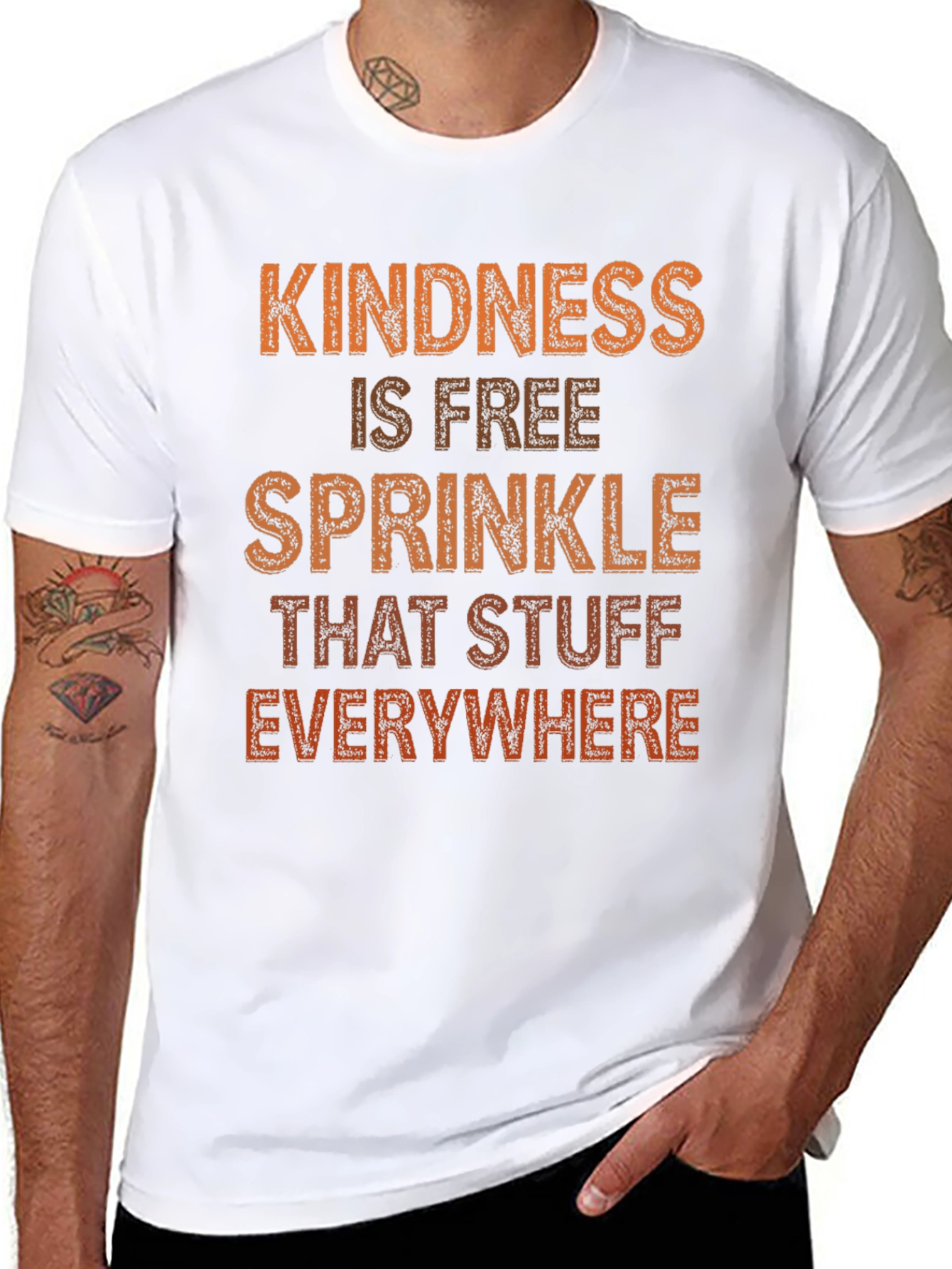 Black Kindness T-Shirt - Sprinkle That Stuff Everywhere view 8